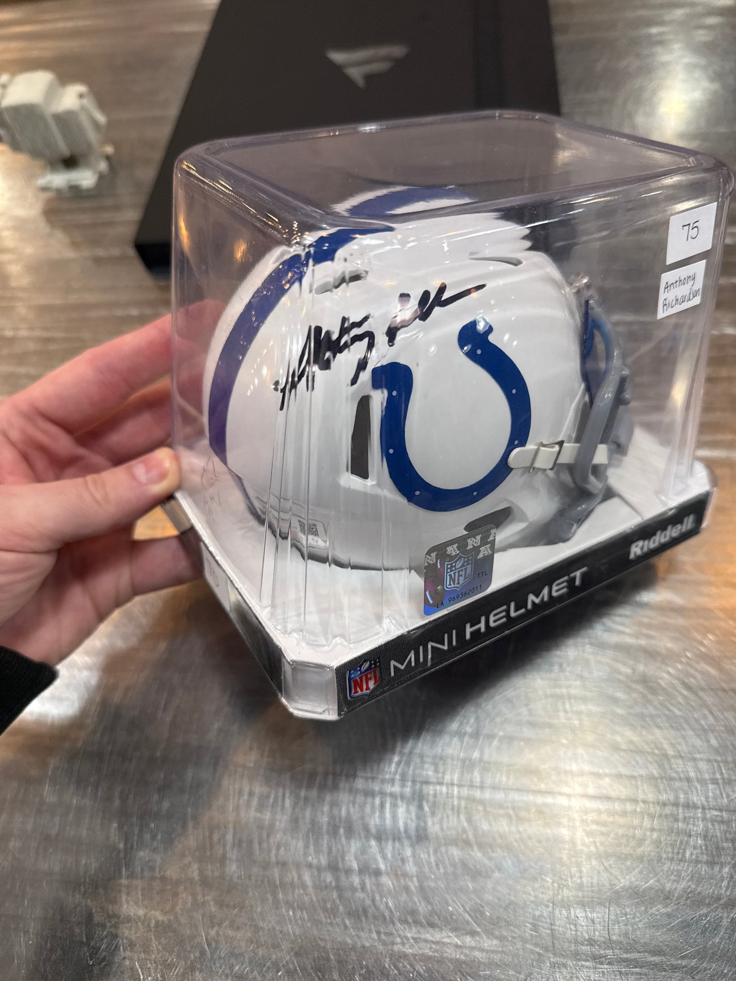 Anthony Richardson Signed Fanatics Authentic Mini Helmet