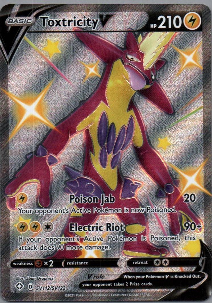 #SV112/SV122 Toxtricity V Shining Fates: Shiny Vault Shiny Holo Rare tcg
