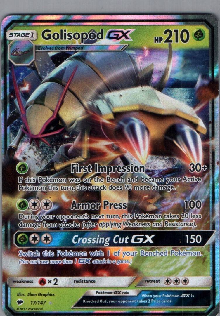 #17/147 Golisopod GX SM - Burning Shadows