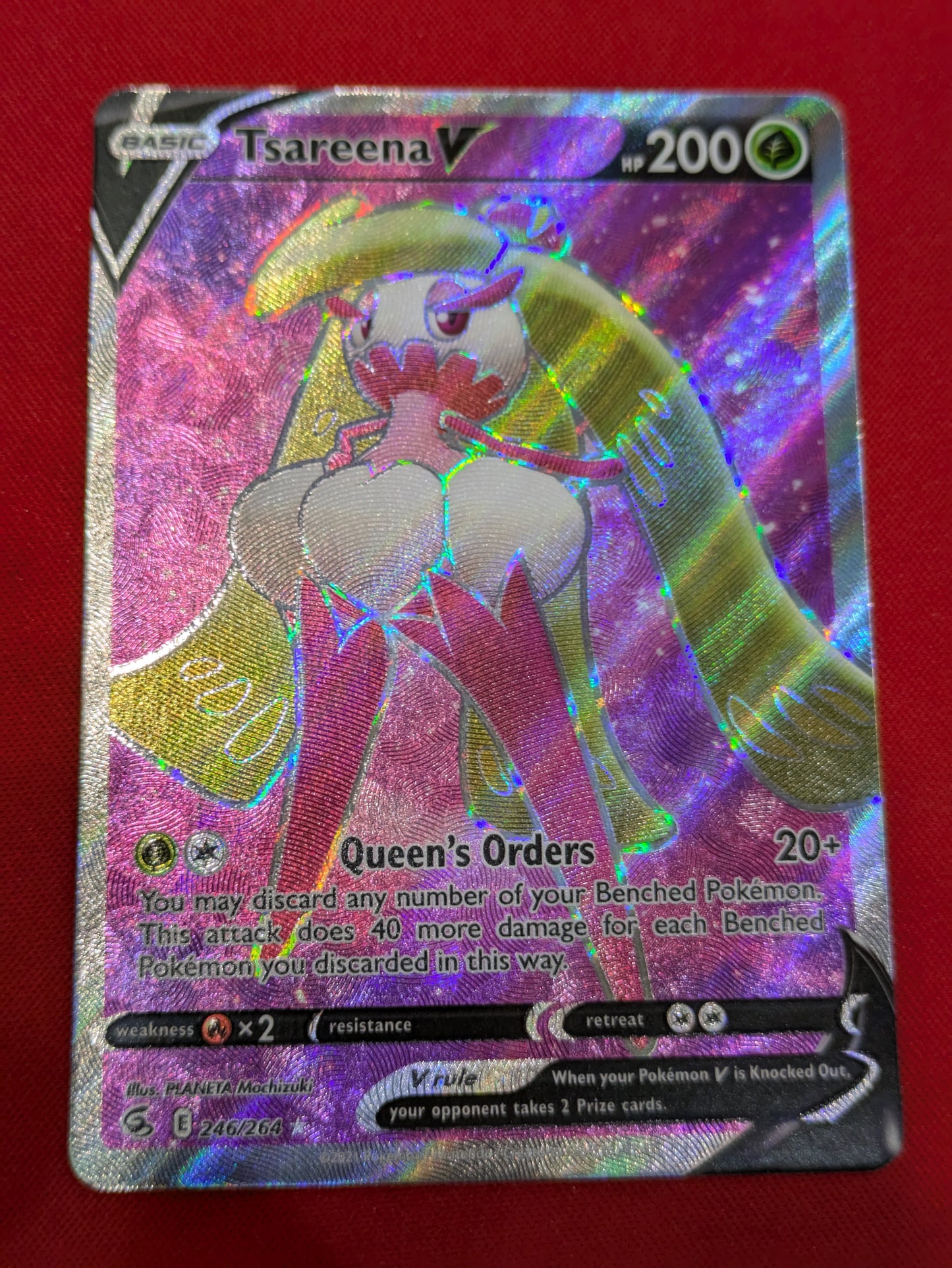 #246/264 Tsareena V (Full Art) SWSH08: Fusion Strike