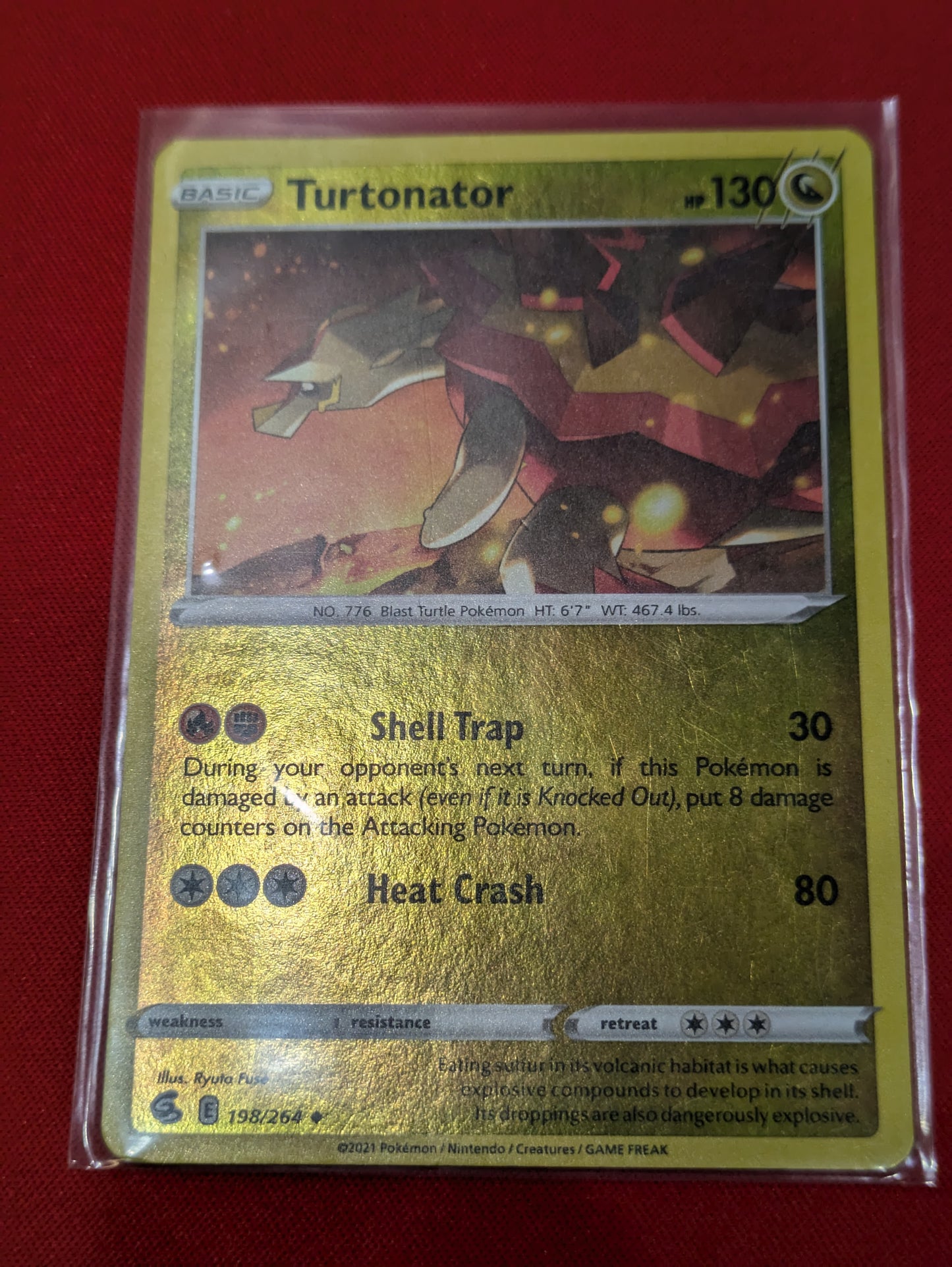 #198/264 Turtonator SWSH08: Fusion Strike