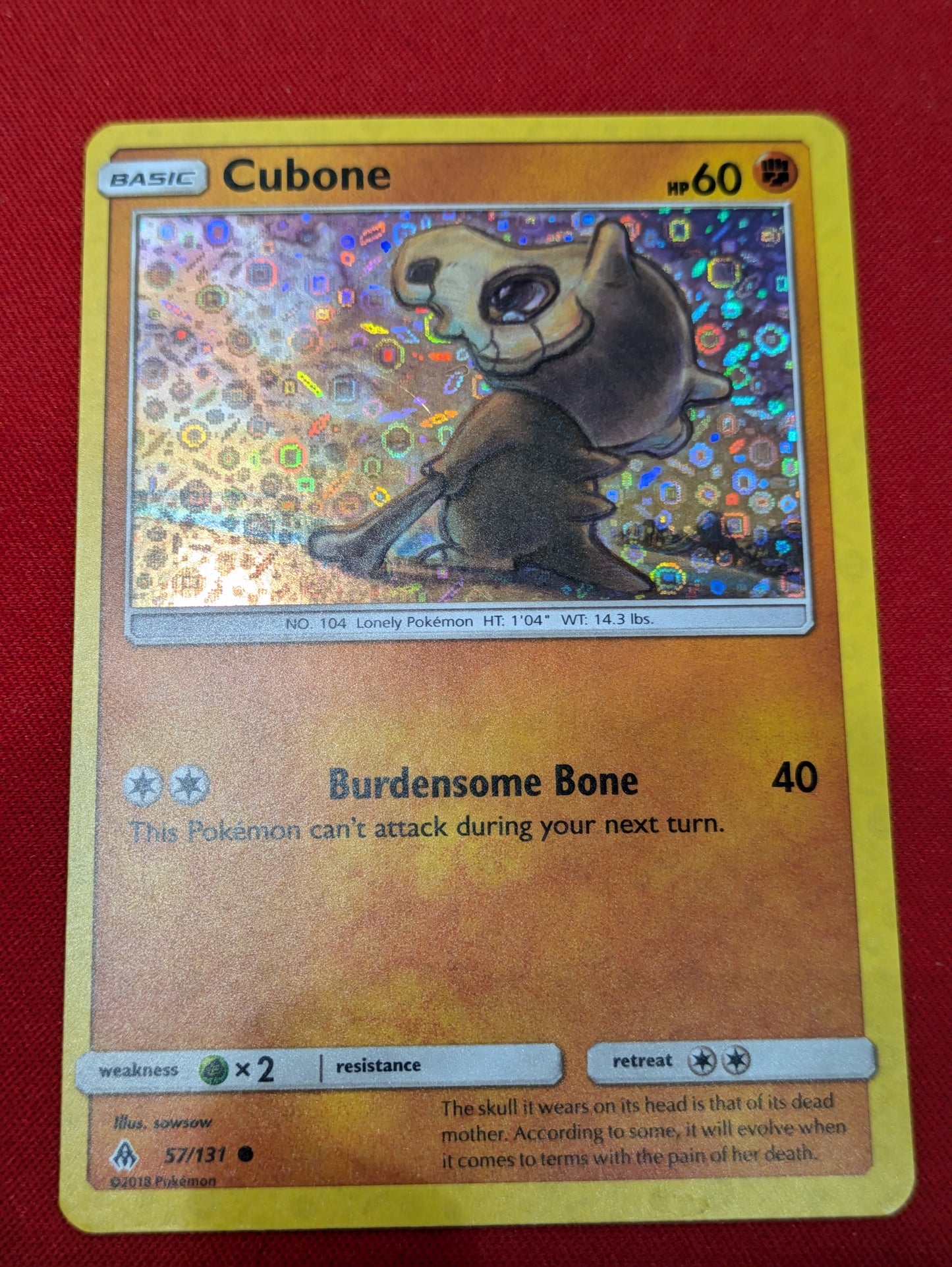 #057/131 Cubone - 57/131 (General Mills Promo) Miscellaneous Cards & Products