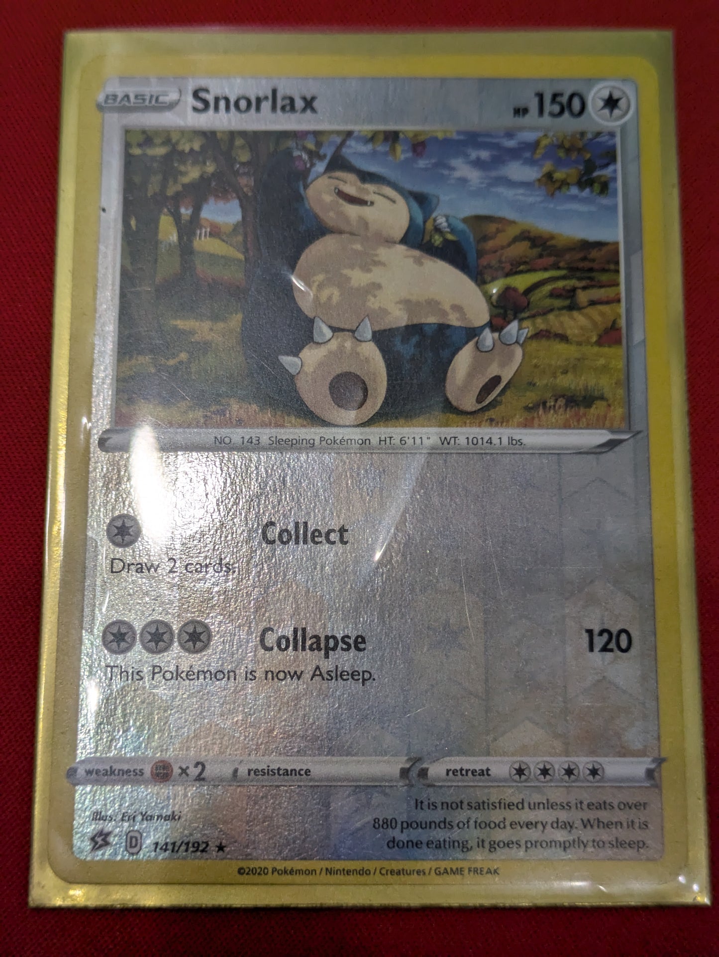 #141/192 Snorlax SWSH02: Rebel Clash