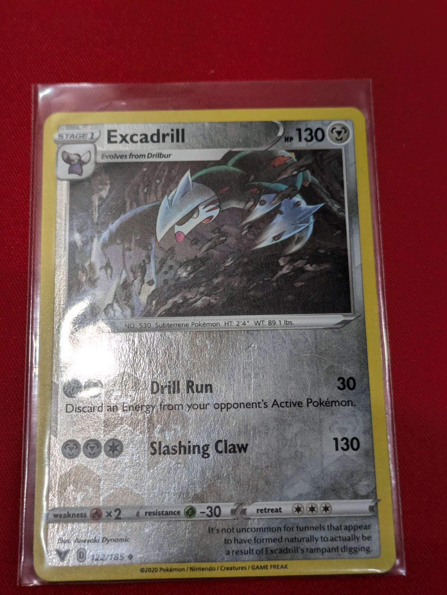 #122/185 Excadrill SWSH04: Vivid Voltage