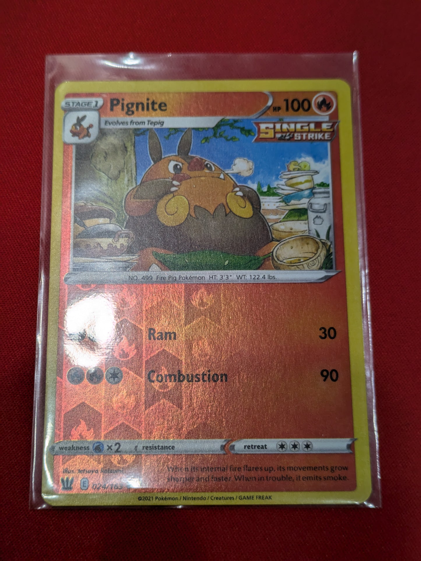 #024/163 Pignite SWSH05: Battle Styles