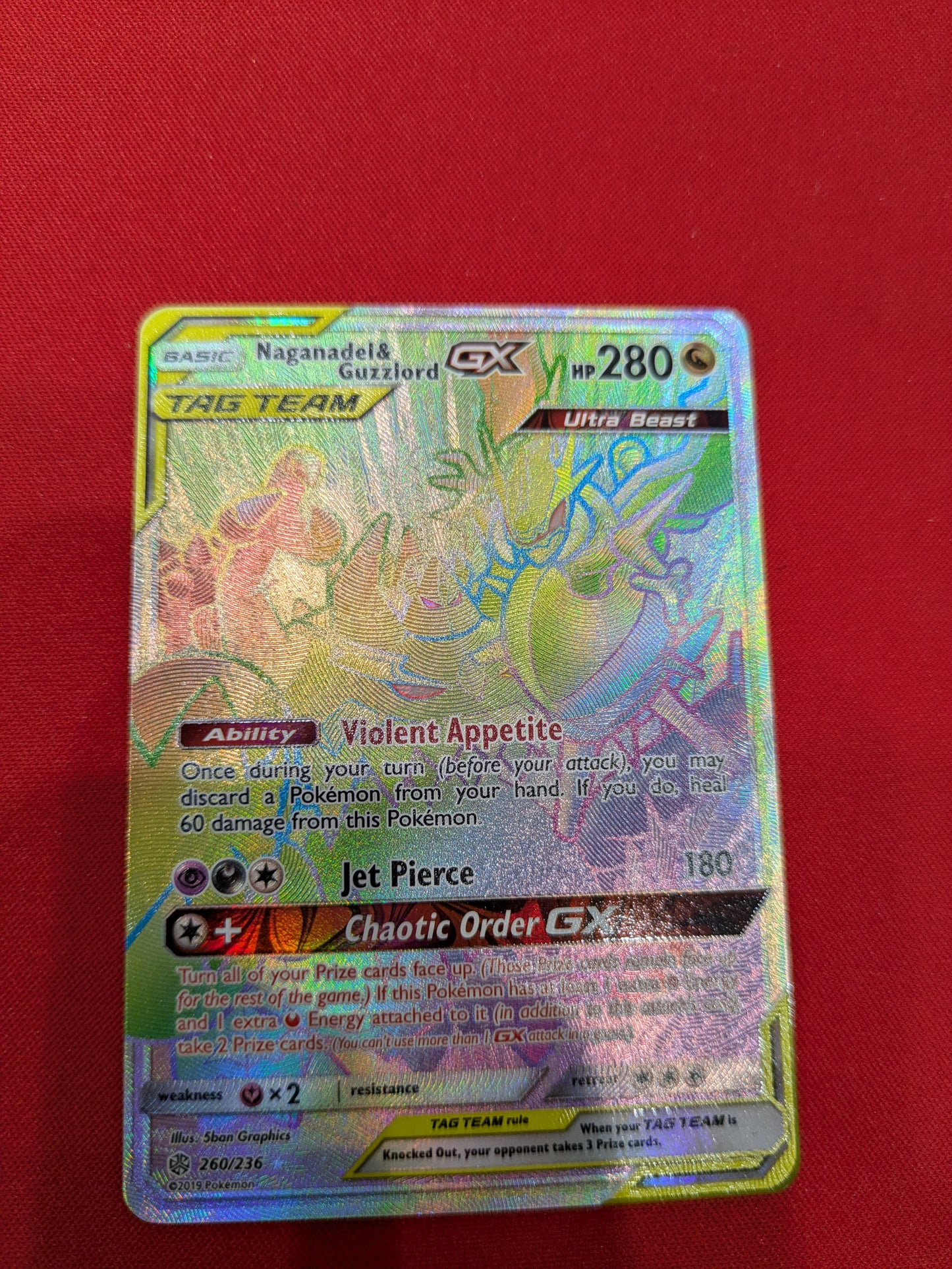 #260/236 Naganadel & Guzzlord GX (Secret) SM - Cosmic Eclipse