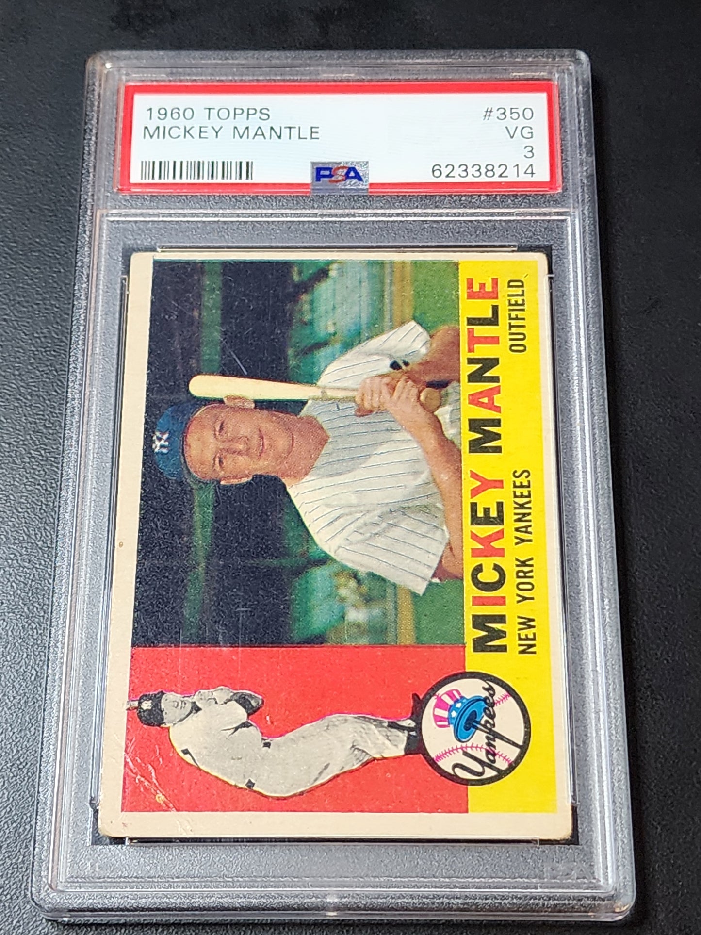 1960 Topps #350 Mickey Mantle PSA 3
