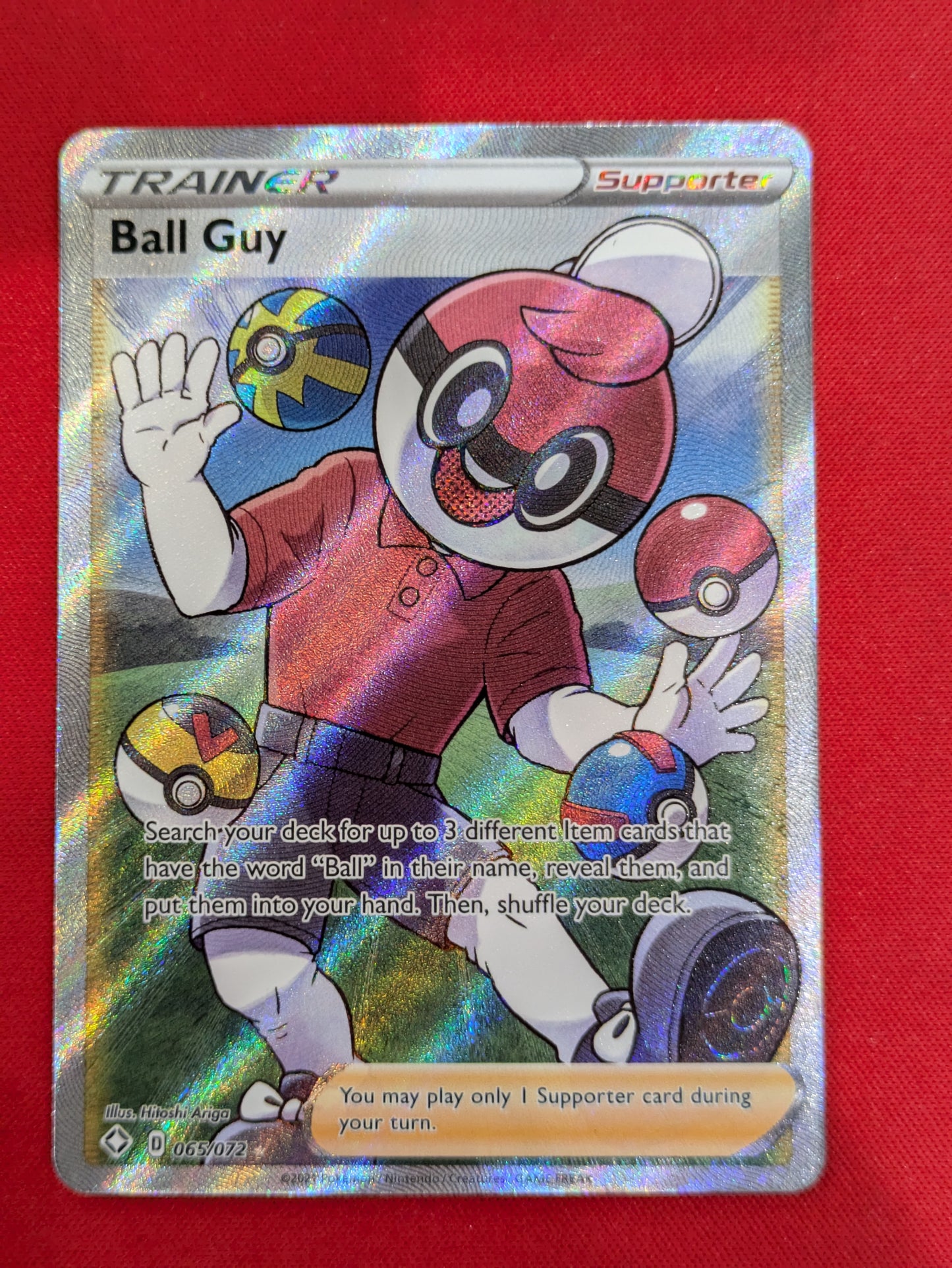 #065/072 Ball Guy (Full Art) Shining Fates Ultra Rare nonsport
