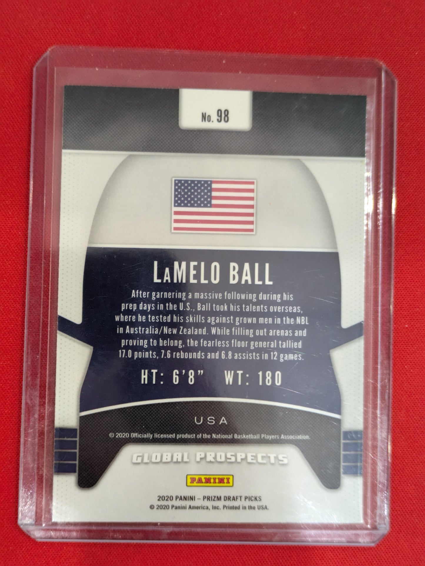 2020 Panini Prizm Draft Picks Collegiate #98 LaMelo Ball