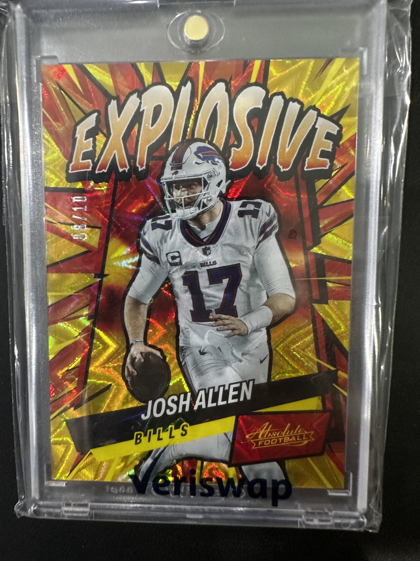 2022 Panini Absolute #E1 Josh Allen Explosive Gold #/10