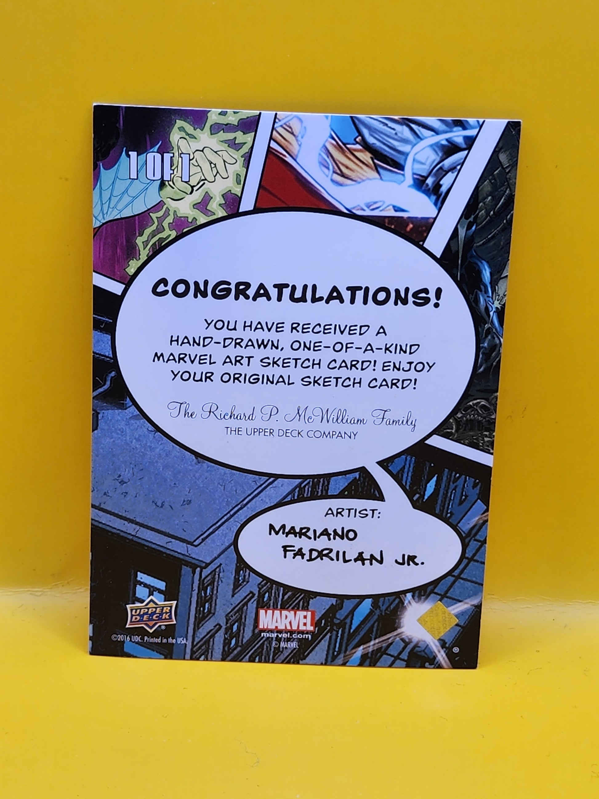 2016 Upper Deck Marvel Annual #HB-2 Hellcat Happy Birthday hulk
