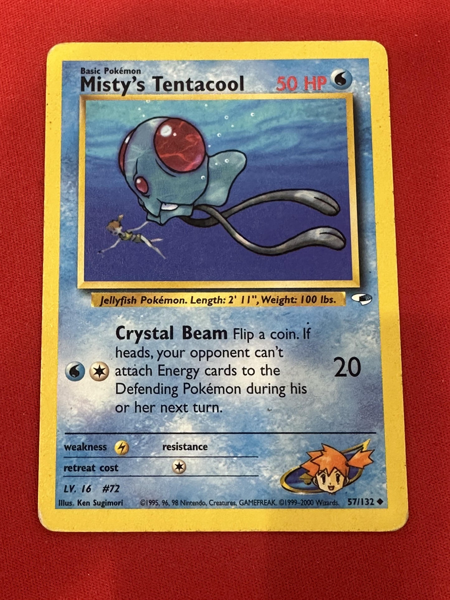 #057/132 Misty's Tentacool (57) Gym Heroes