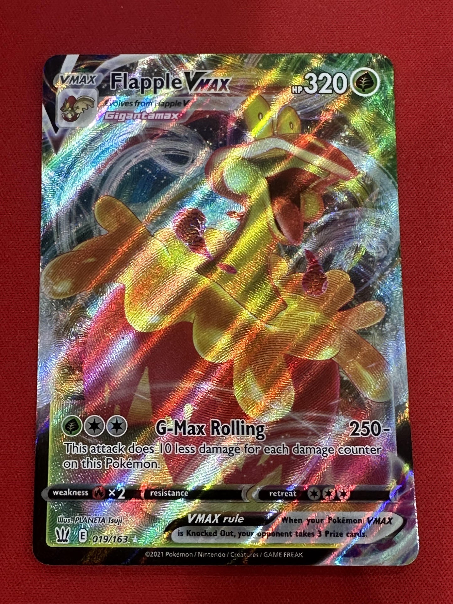 #019/163 Flapple VMAX SWSH05: Battle Styles