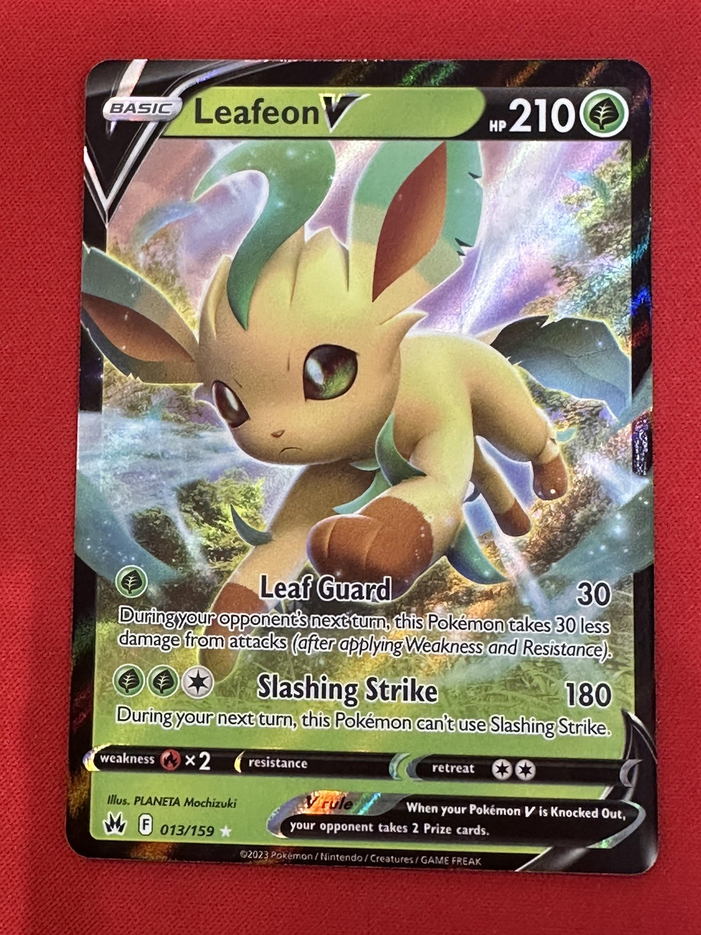 #013/159 Leafeon V Crown Zenith