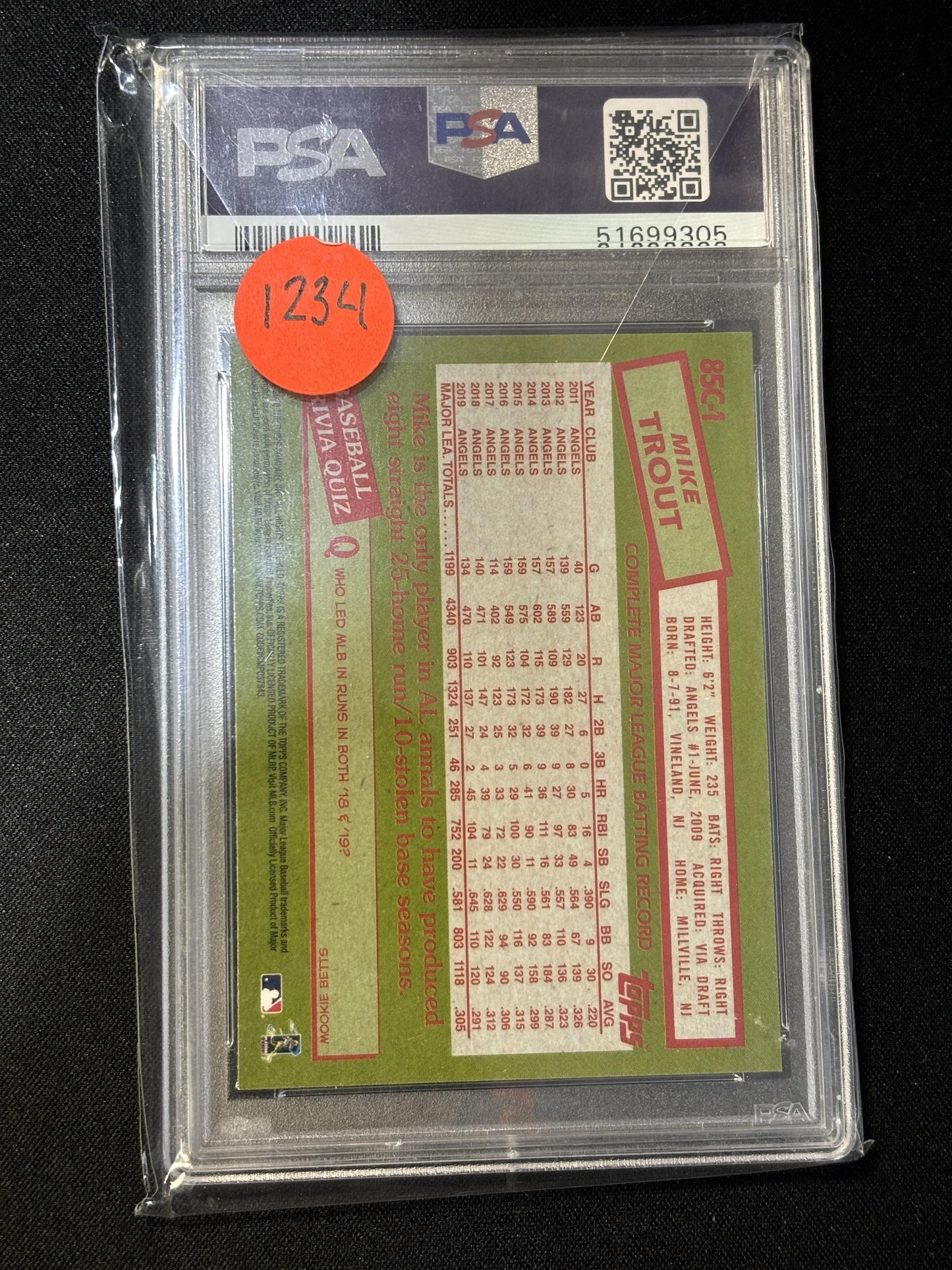 #1 Mike Trout 2020 Topps Silver Pack 1985 Chrome Promo 10 GEM-MT sports