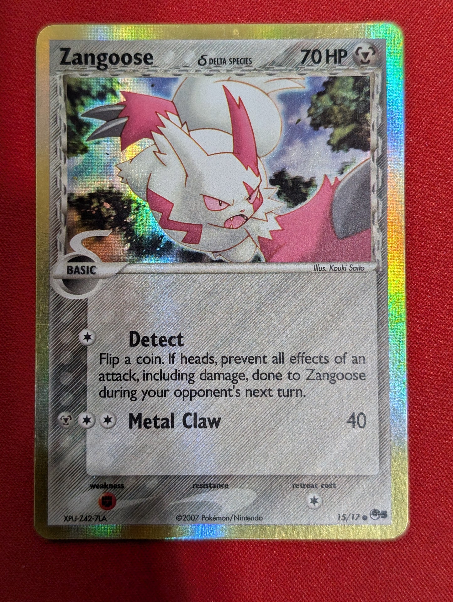 #015/017 Zangoose (Delta Species) POP Series 5