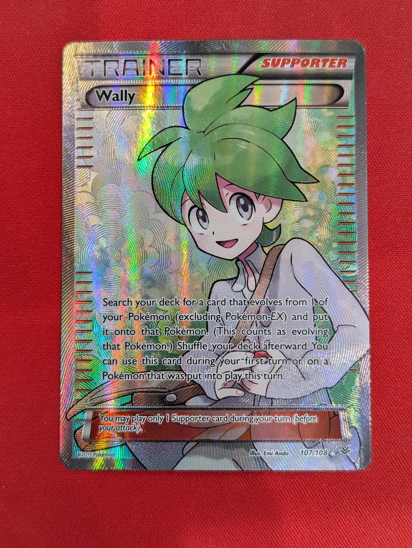 #107/108 Wally (107 Full Art) XY - Roaring Skies
