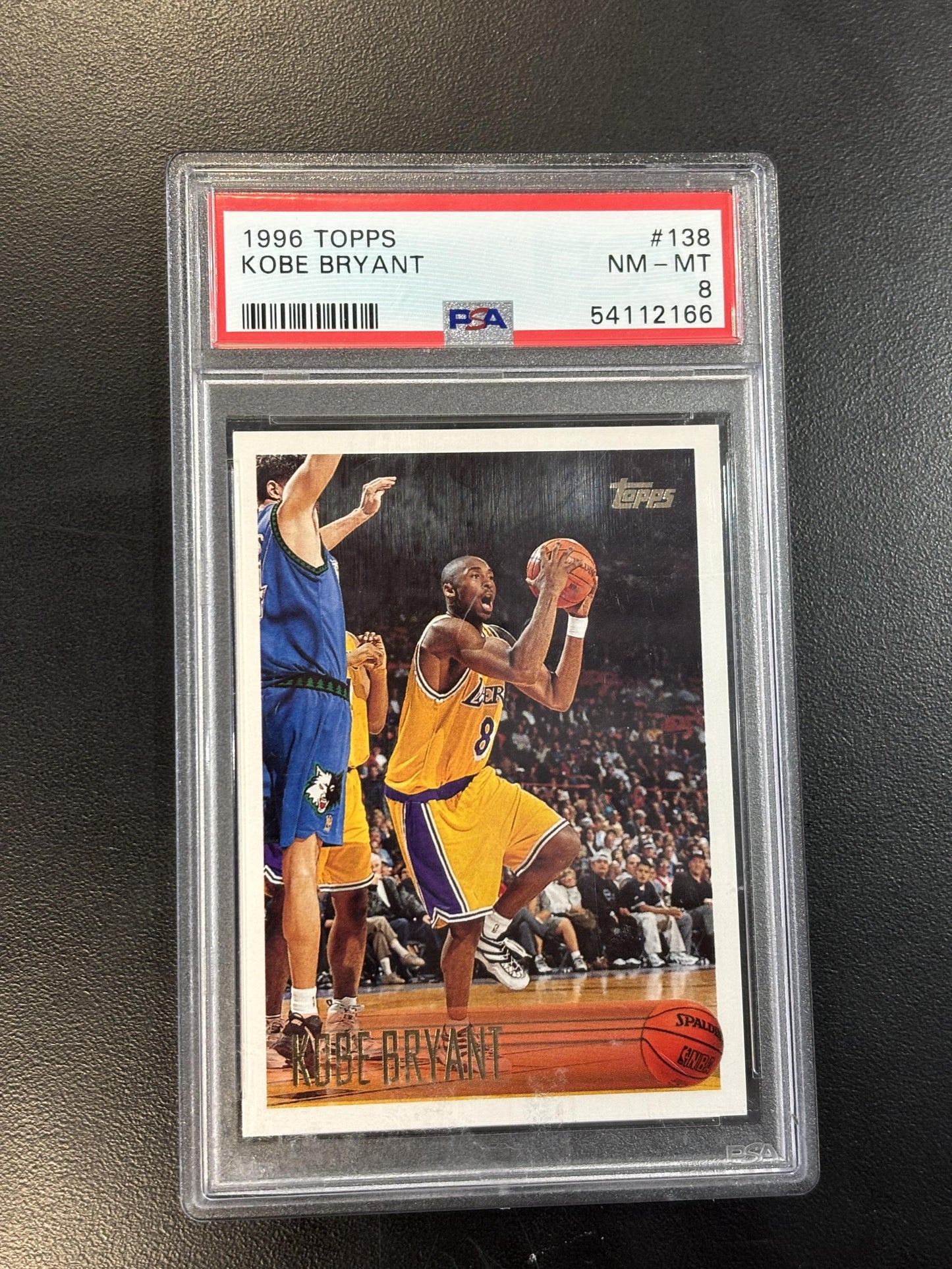 #138 Kobe Bryant 1996-97 Topps RC Rookie Los Angeles Lakers sports