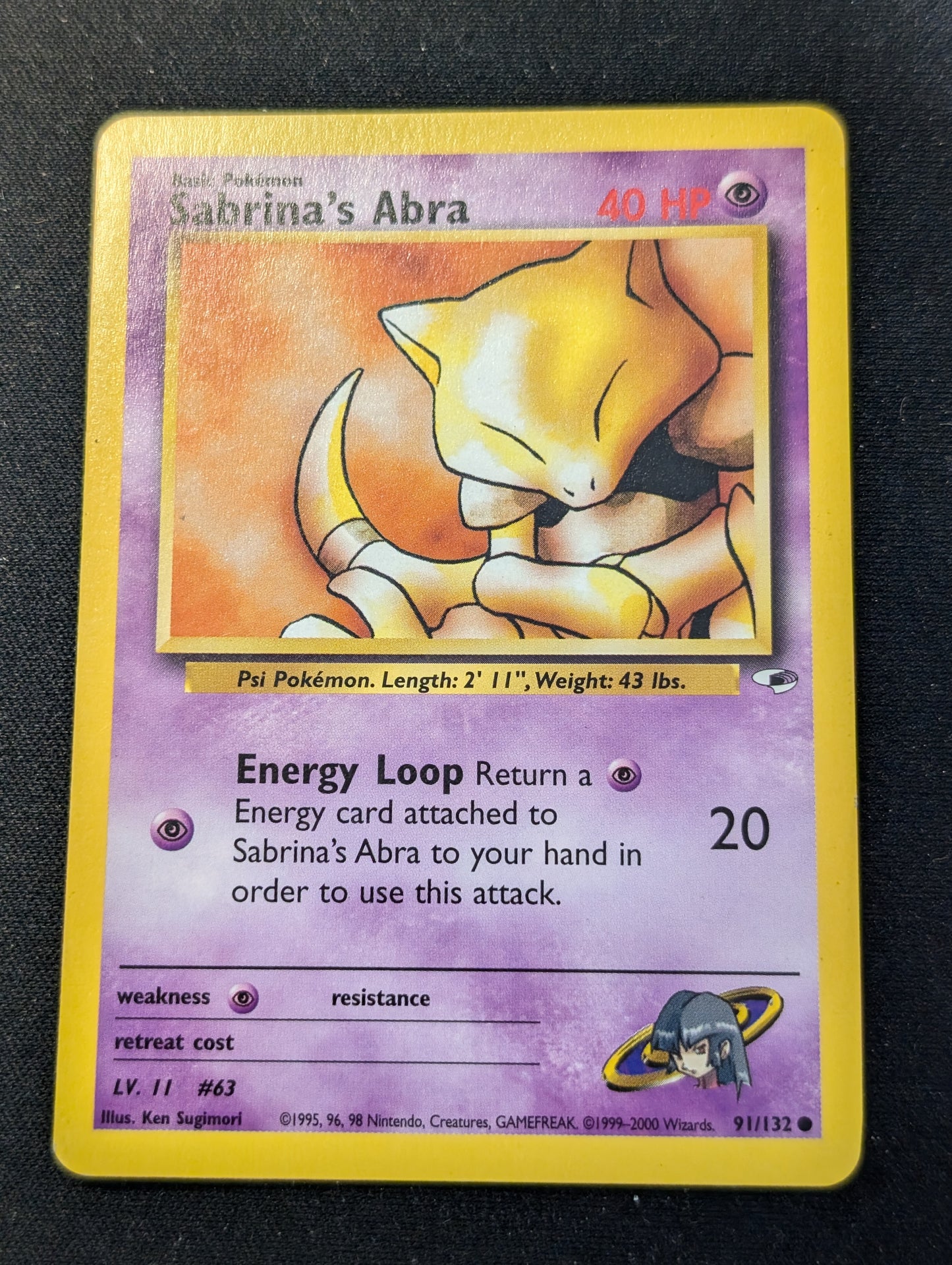 #091/132 Sabrina's Abra Gym Heroes