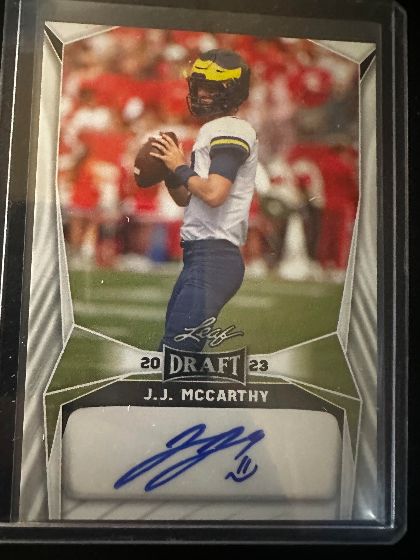 #BA-JJM J.J. McCarthy 2023 Leaf Draft Autographs