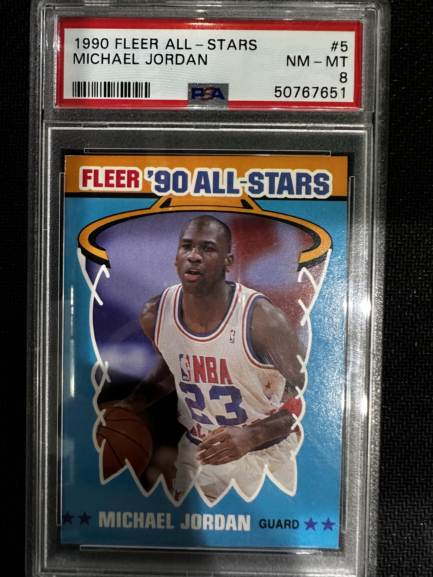 #5 Michael Jordan 1990 Fleer All-Stars 8 NM-MT sports