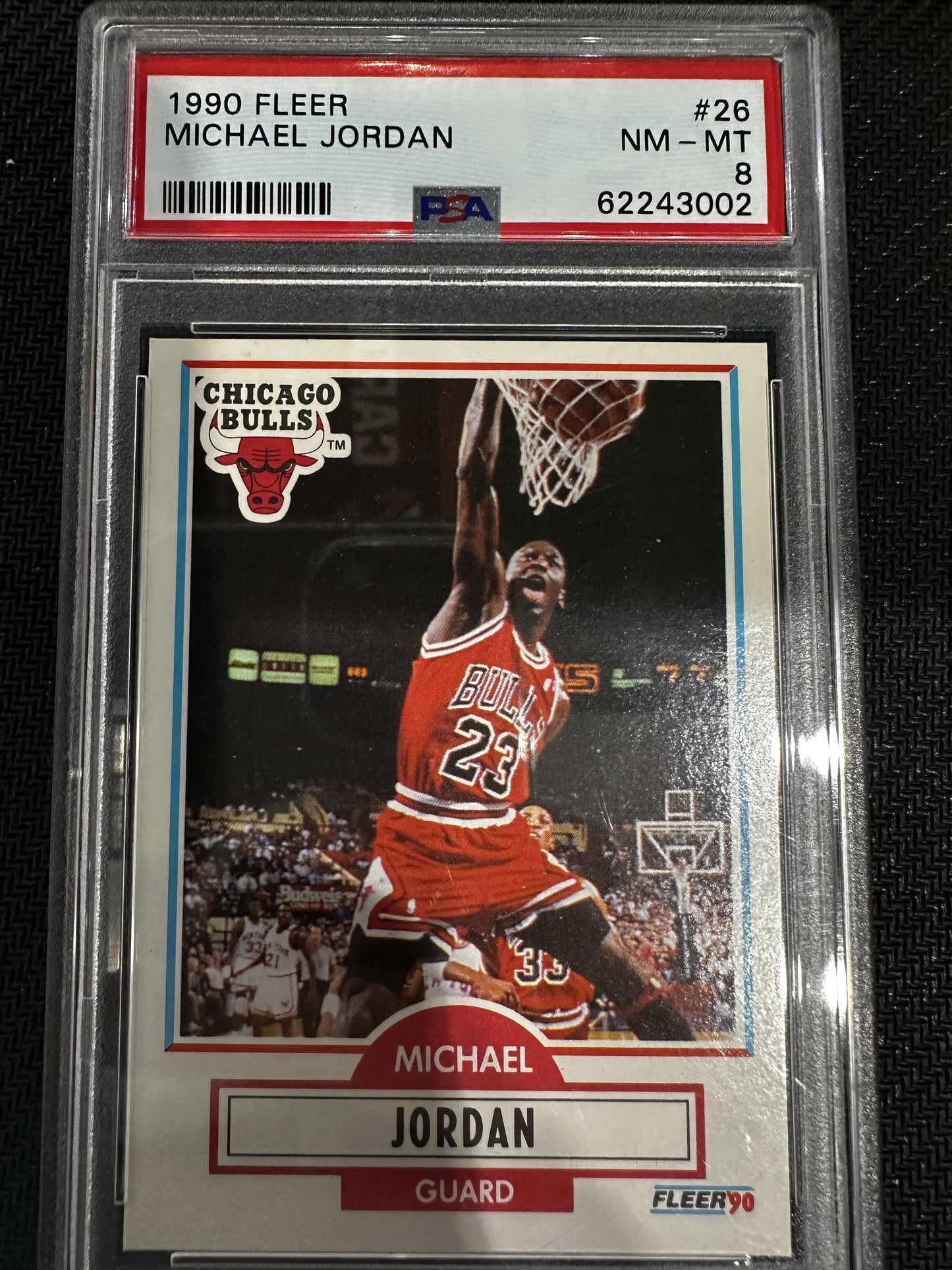 #26 Michael Jordan 1990 Fleer 8 NM-MT sports