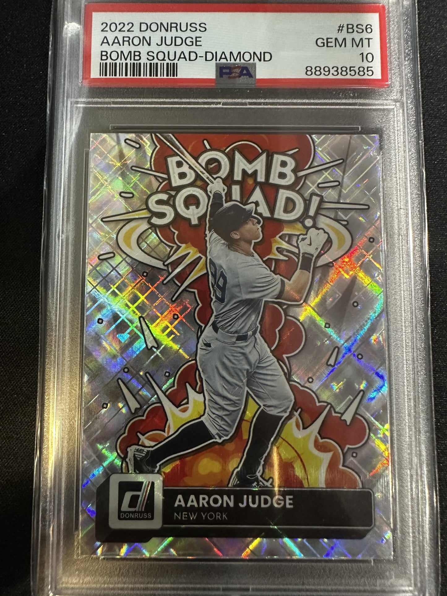 #BS-6 Aaron Judge 2022 Donruss New York Yankees sports Bomb Squad Diamond