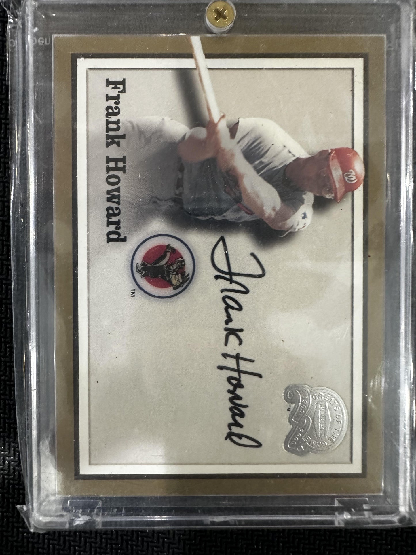 #NNO Frank Howard 2000 Fleer Greats of the Game AU Auto Washington Senators Auto