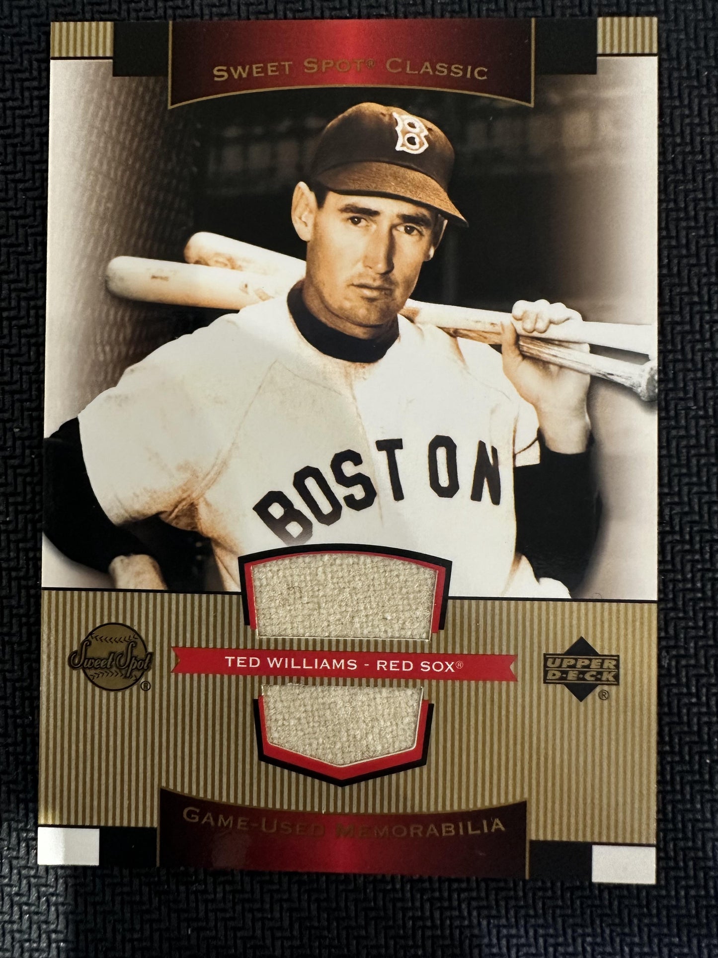 #SJ-TW Ted Williams 2003 Upper Deck Sweet Spot Classic Red Sox Game Jersey