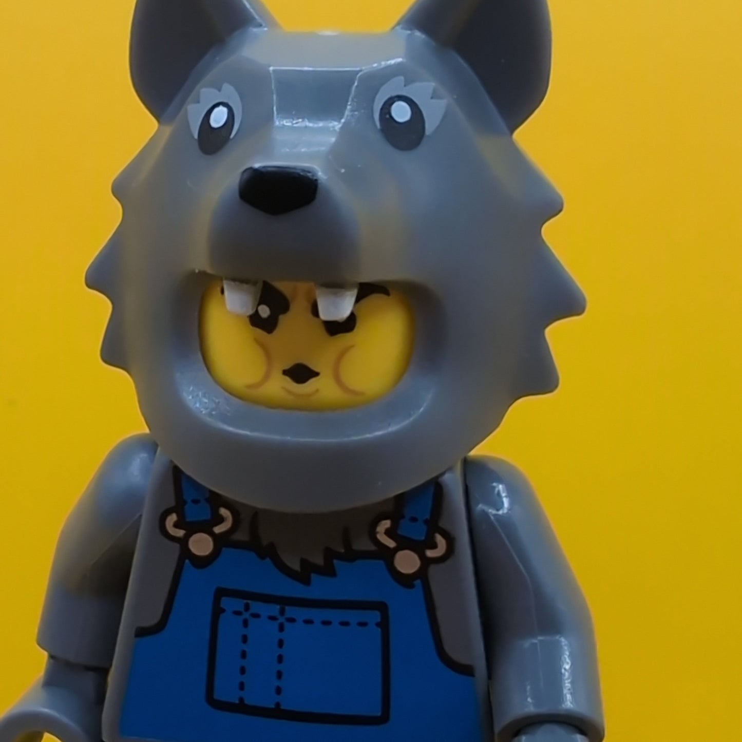 Wolf Costume col23-8 Series 23 (complete Set with Stand and Accessories) CMF Minifigure Lego