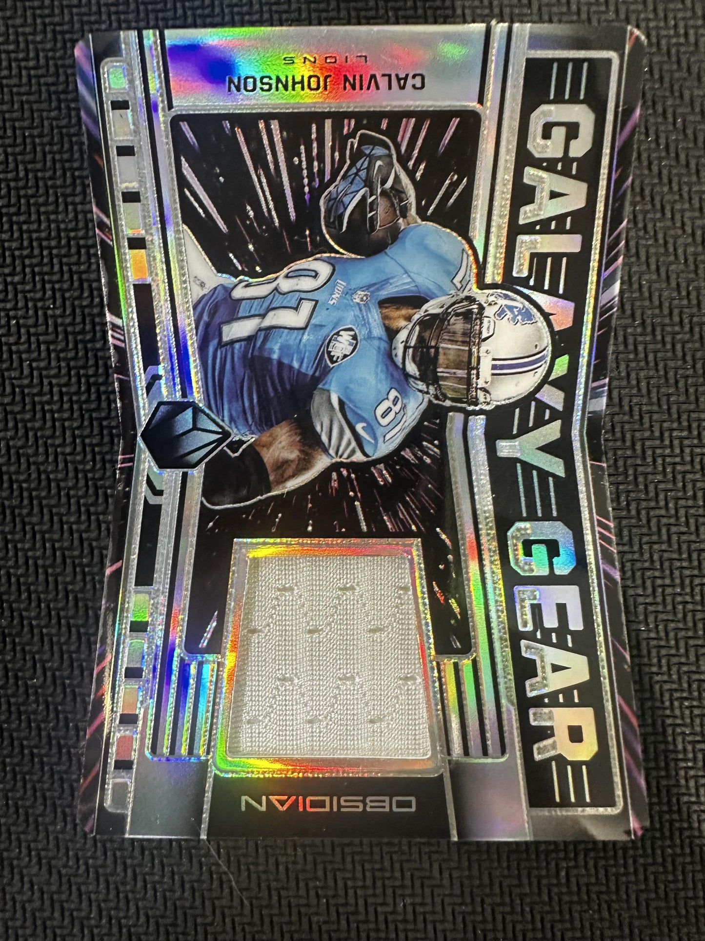 2019 Panini Obsidian #GG-25 Calvin Johnson Galaxy Gear #/100