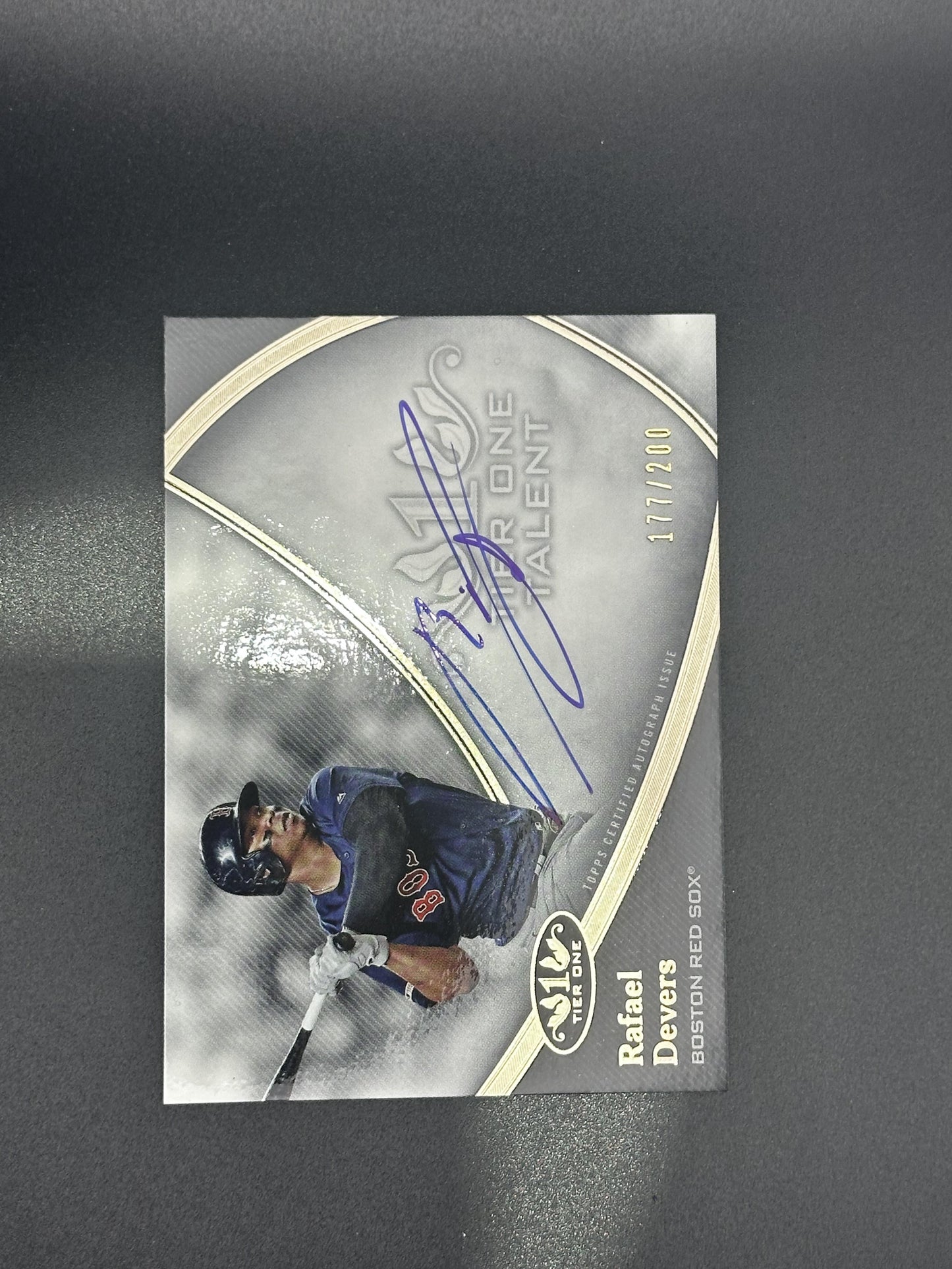 #T1TA-RD Rafael Devers 2020 Topps Tier One - Tier One Talent Auto /200 Red Sox
