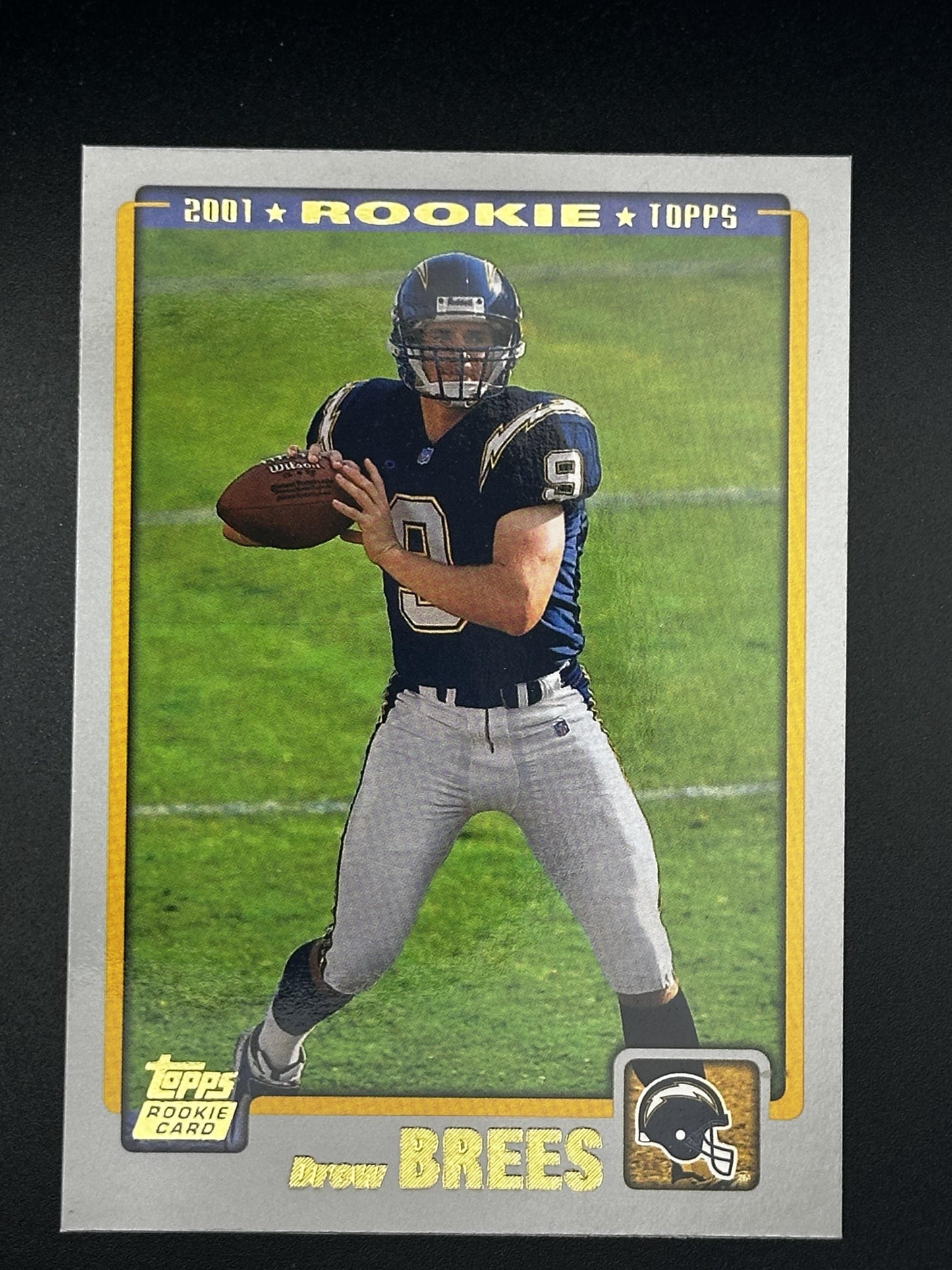 #328 Drew Brees 2001 Topps RC Rookie San Diego Chargers sports