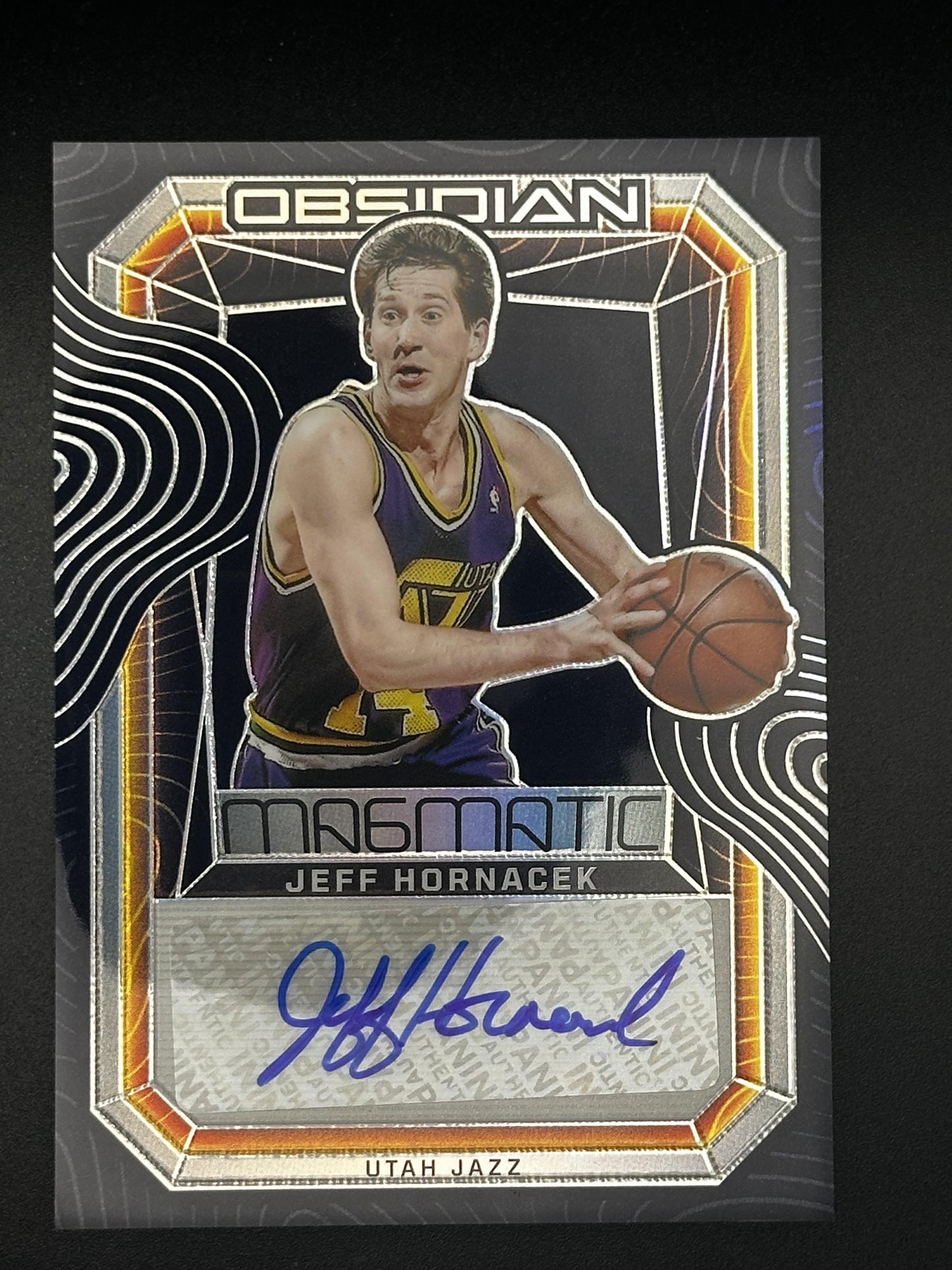 #MS-HON Jeff Hornacek 2023-24 Panini Obsidian Auto /149 Jazz Magmatic Signatures