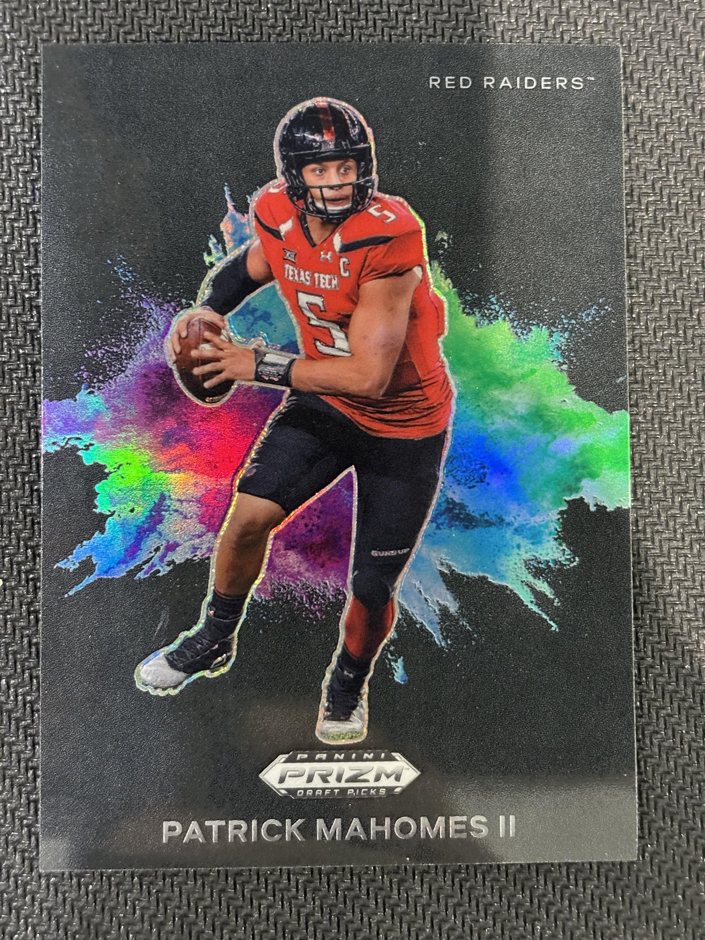 #CB-29 Patrick Mahomes II 2024 Panini Prizm Draft Picks Colorblast Black