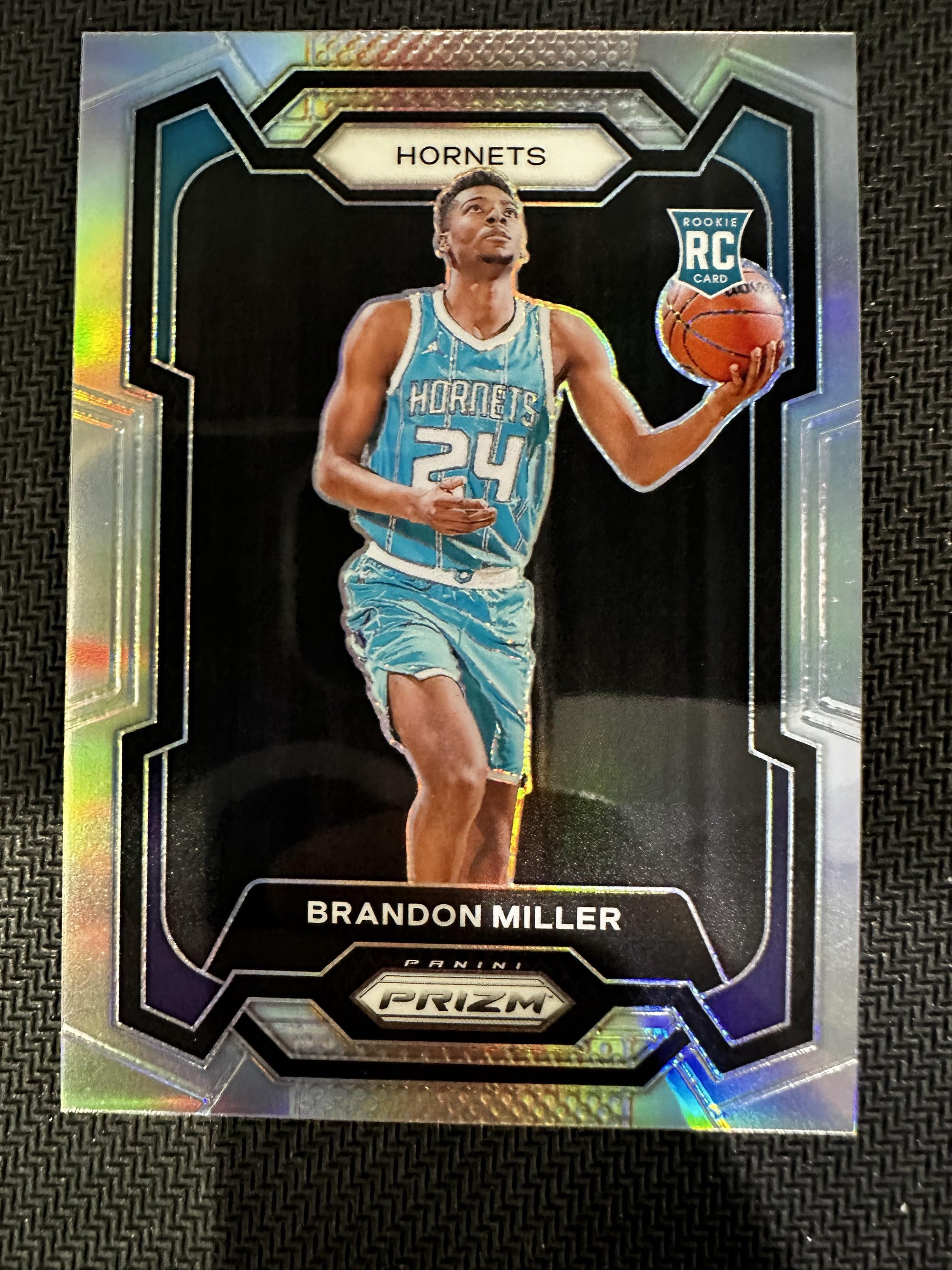 #152 Brandon Miller 2023-24 Panini Prizm RC Rookie Charlotte Hornets Silver