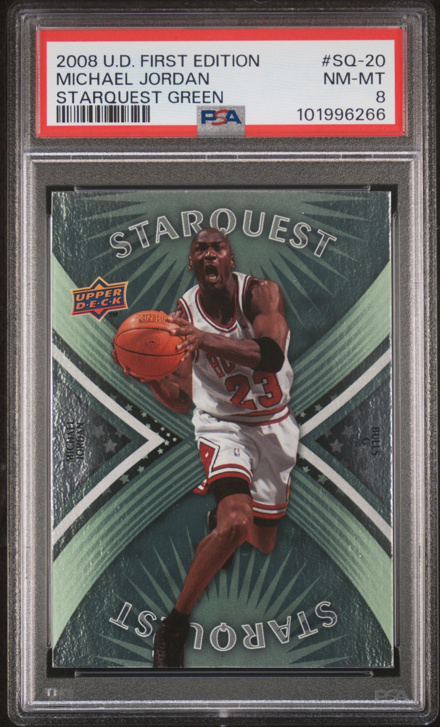 #SQ-20 Michael Jordan 2008 Upper Deck First Edition 8 Starquest Green