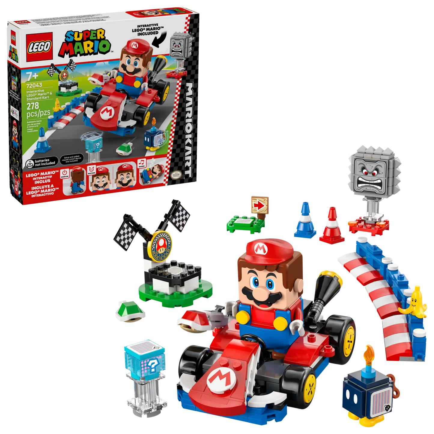 72043 Interactive Lego Mario & Standard Kart Lego Set