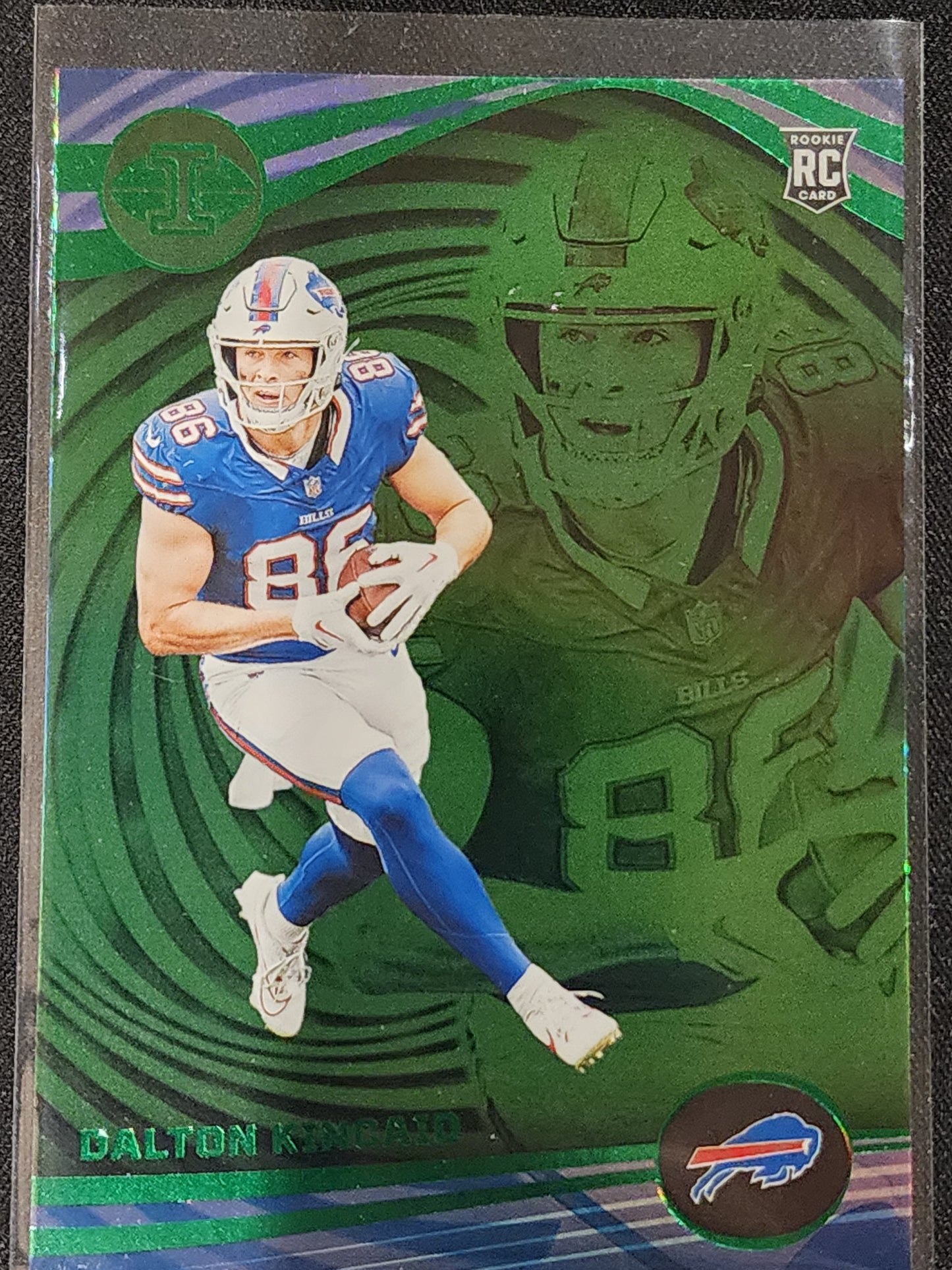 Dalton Kincaid 2023 Illusions Green Rookie Card Insert Buffalo bills