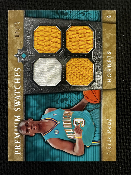 #PR-CP Chris Paul 2006 Upper Deck Ultimate Collection /75 Premium Swatches
