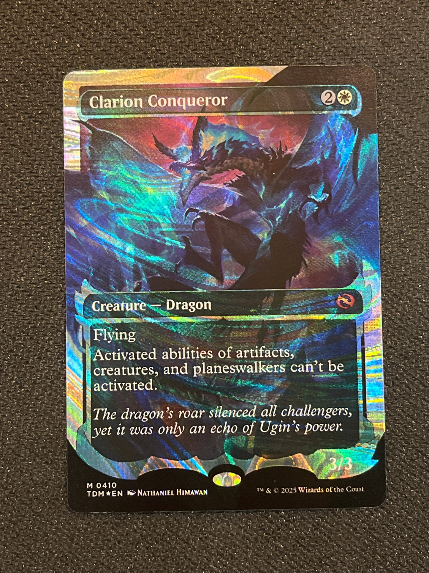 #0410 Clarion Conqueror (Halo Foil) Tarkir: Dragonstorm MTG Magic