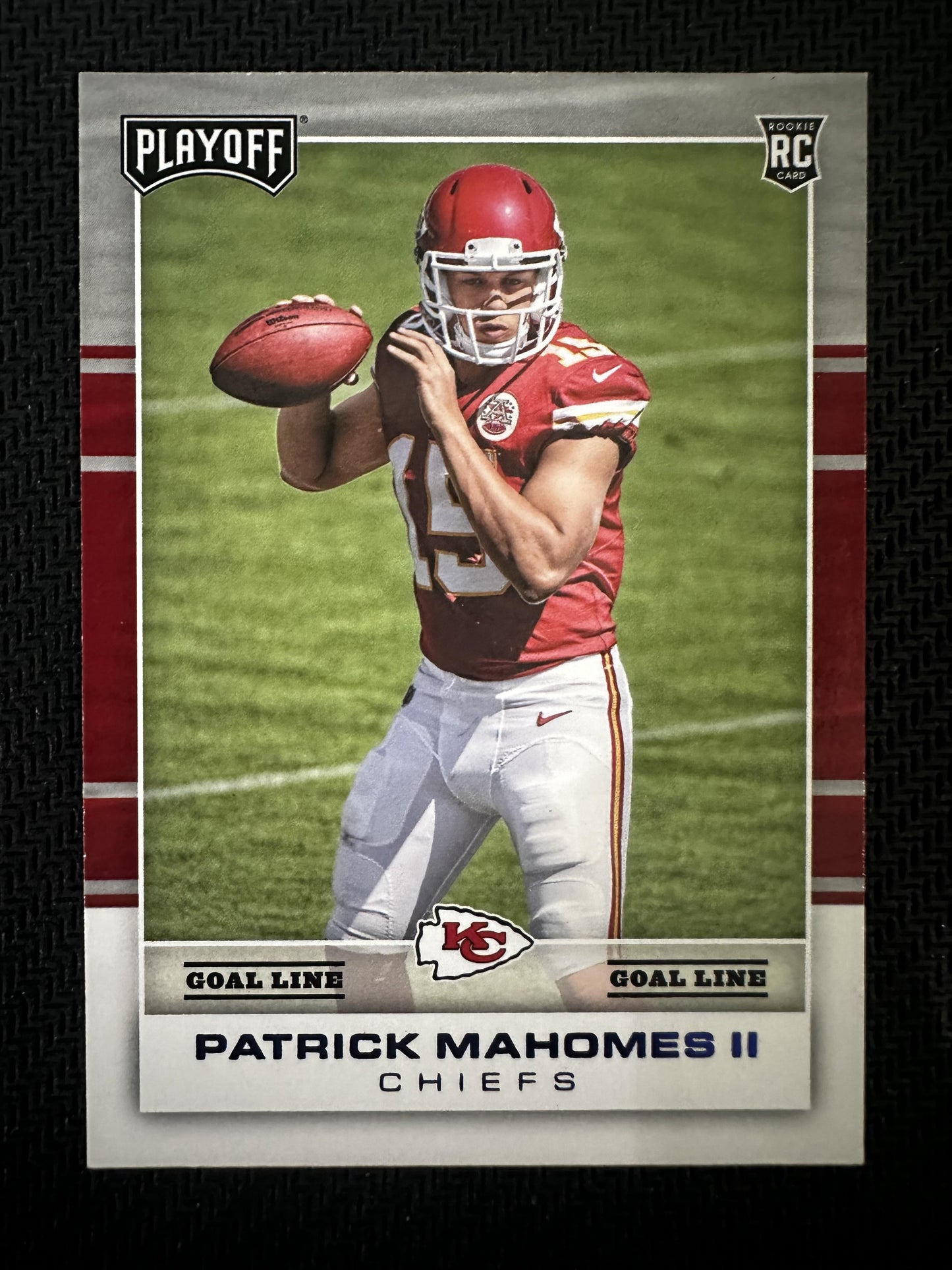 #204 Patrick Mahomes II 2017 Panini Playoff Kansas City Chiefs Goal Line