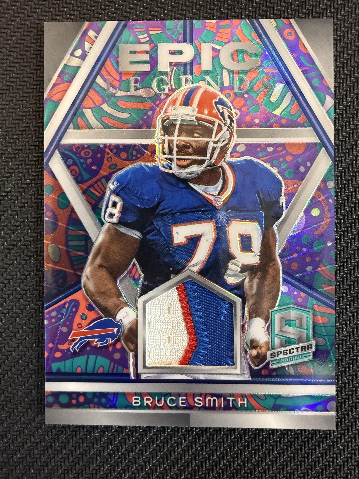 #ELM-BSH Bruce Smith 2024 Panini Spectra /5 Bills Epic Legends Psychedelic