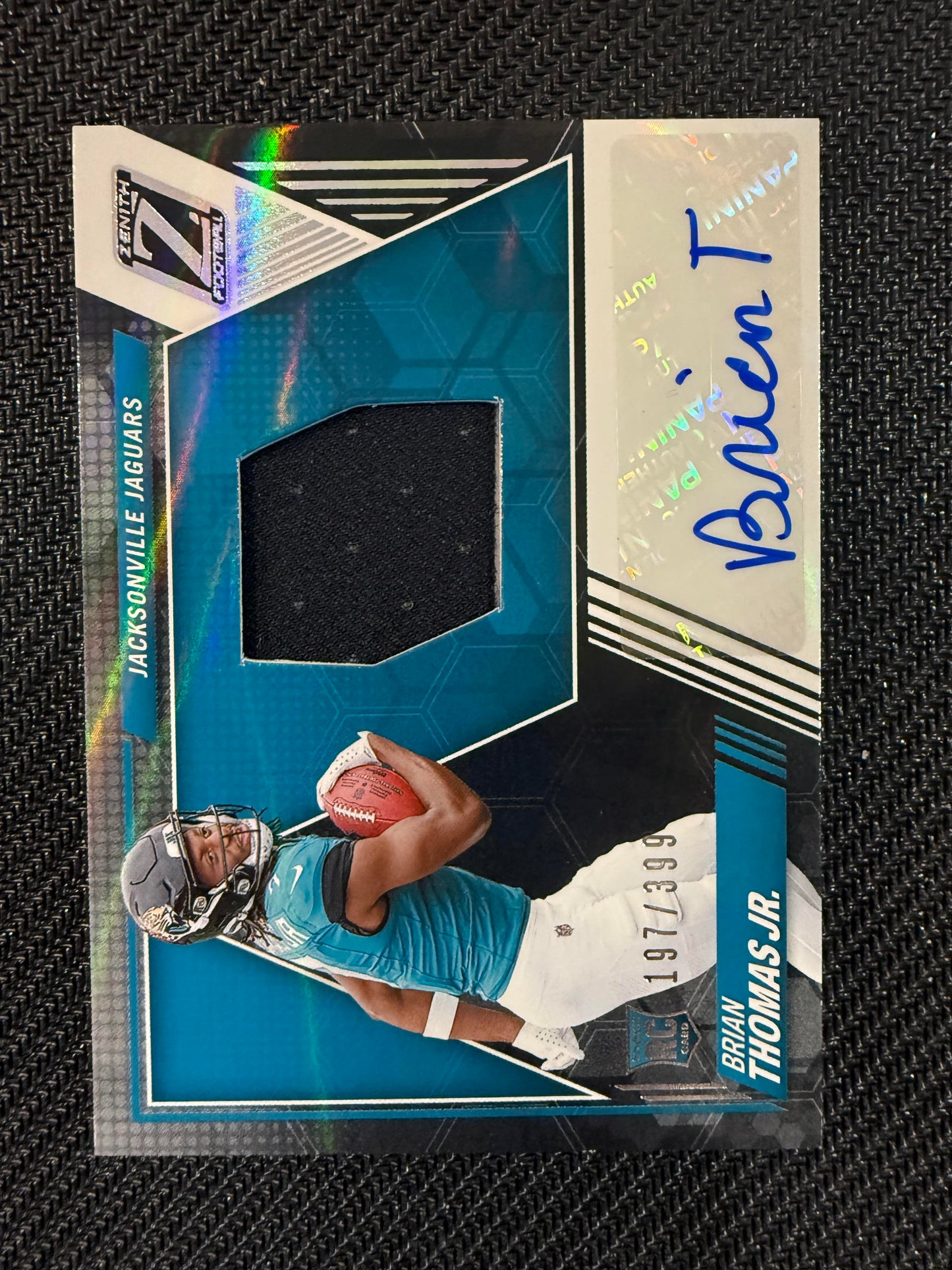 #208 Brian Thomas Jr. 2024 Panini Zenith Rookie Auto /399 Jaguars