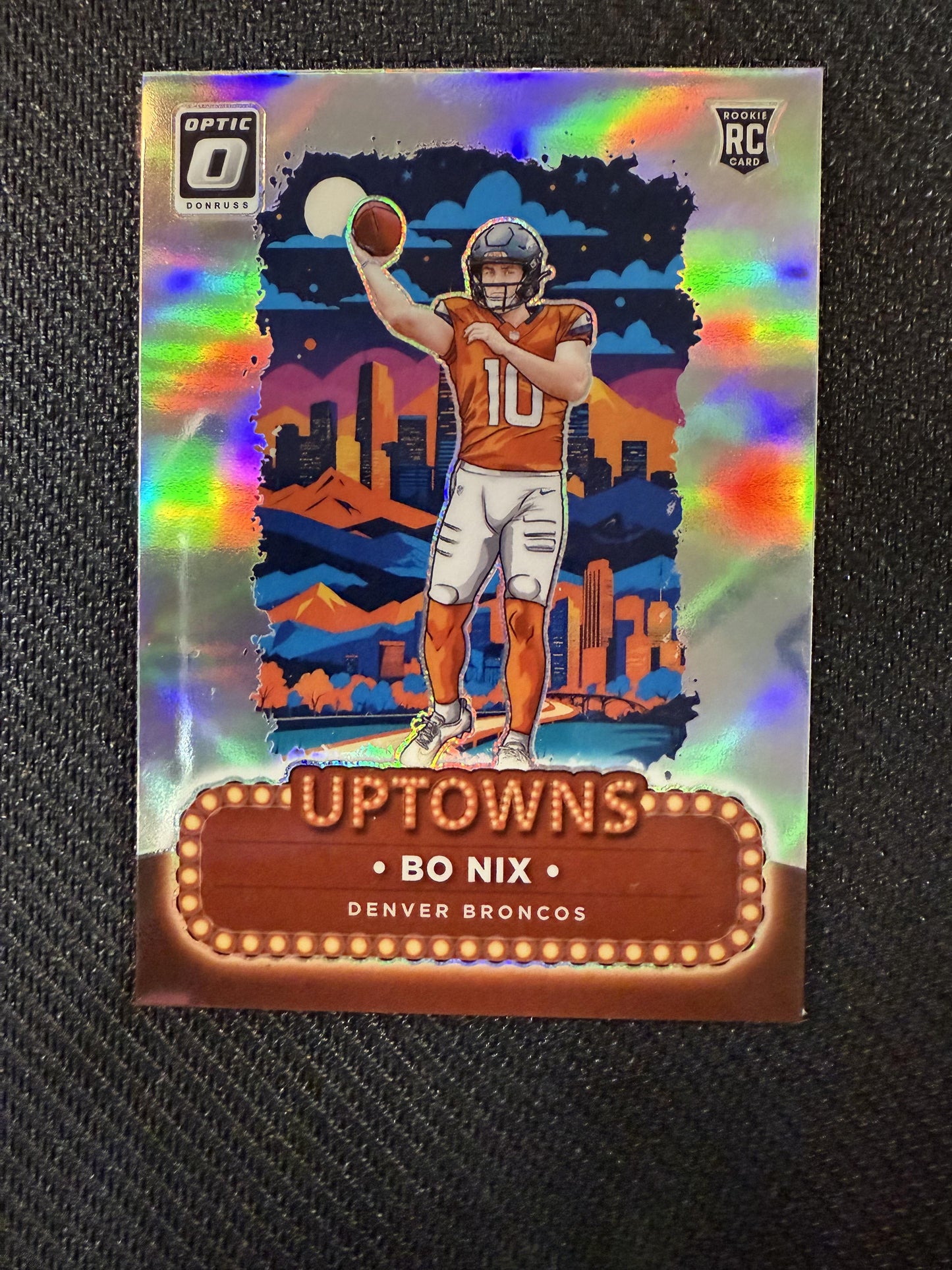 #3 Bo Nix 2024 Donruss Optic Denver Broncos sports Uptowns