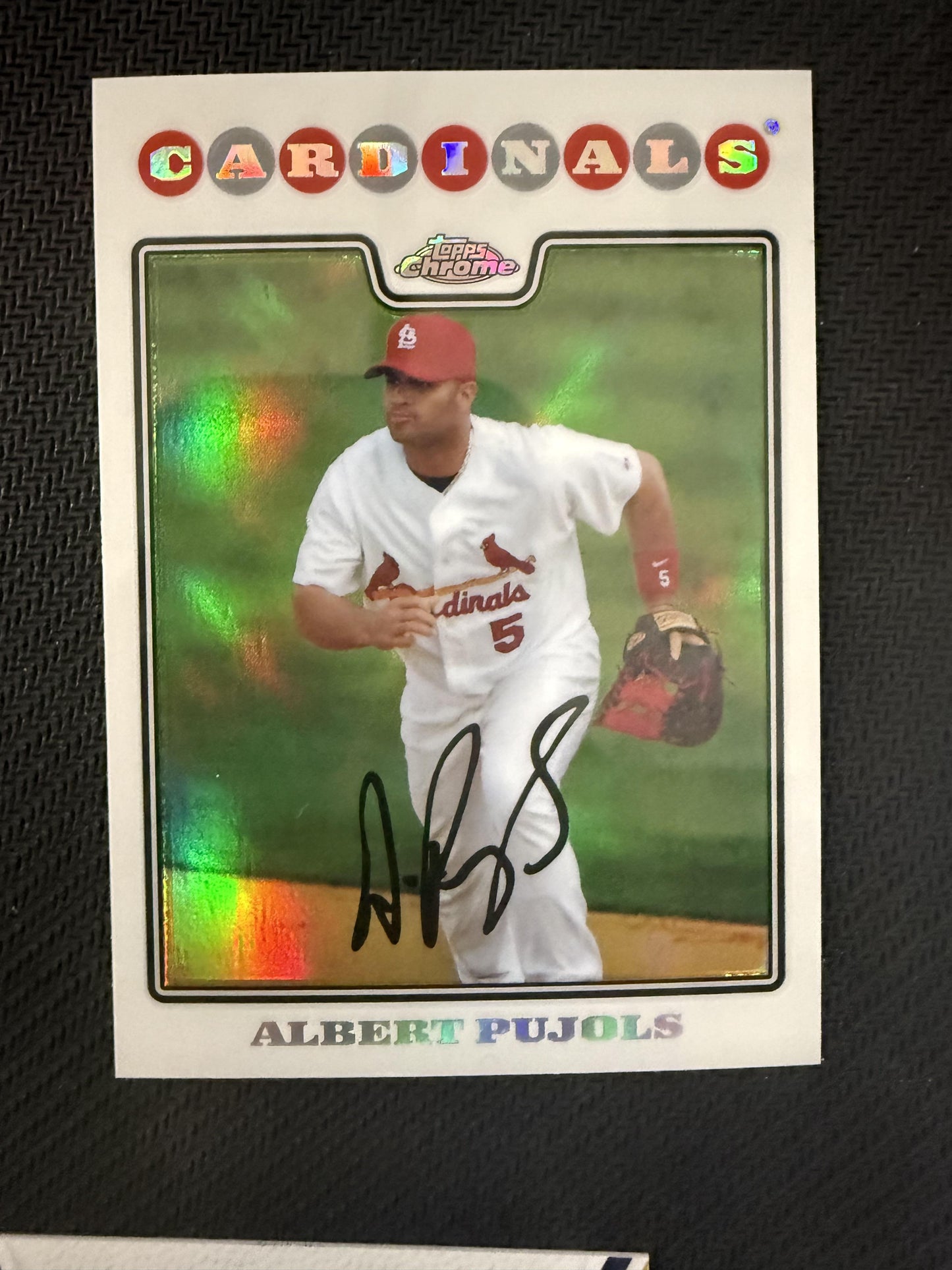 #131 Albert Pujols 2008 Topps Chrome St. Louis Cardinals sports Refractors