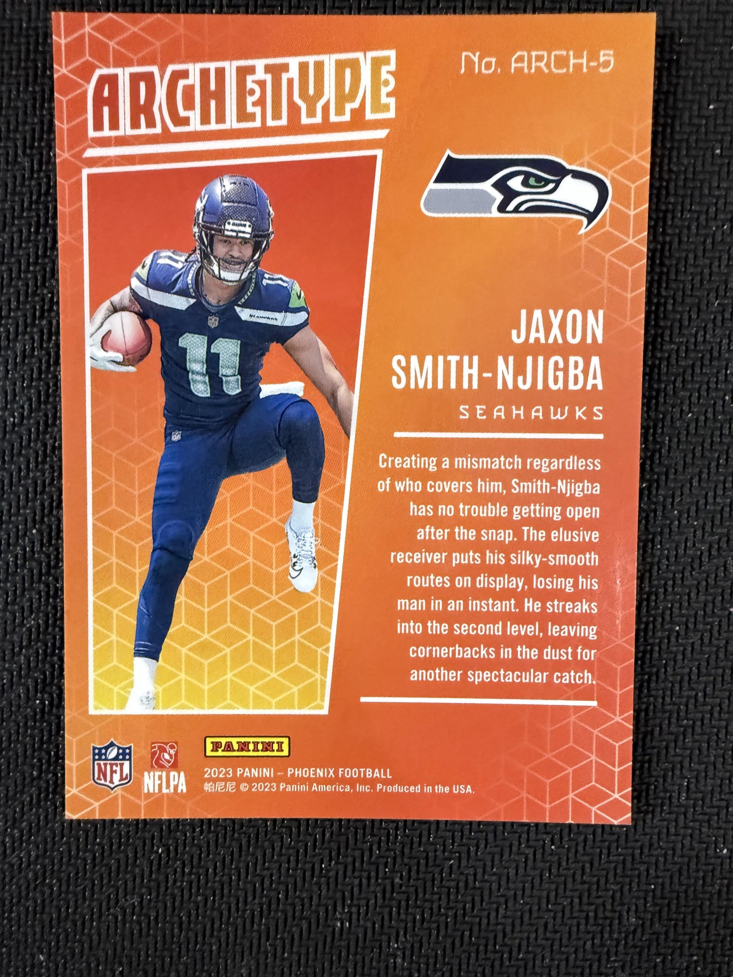 #ARCH-5 Jaxon Smith-Njigba 2023 Panini Phoenix Seattle Seahawks sports Archetype