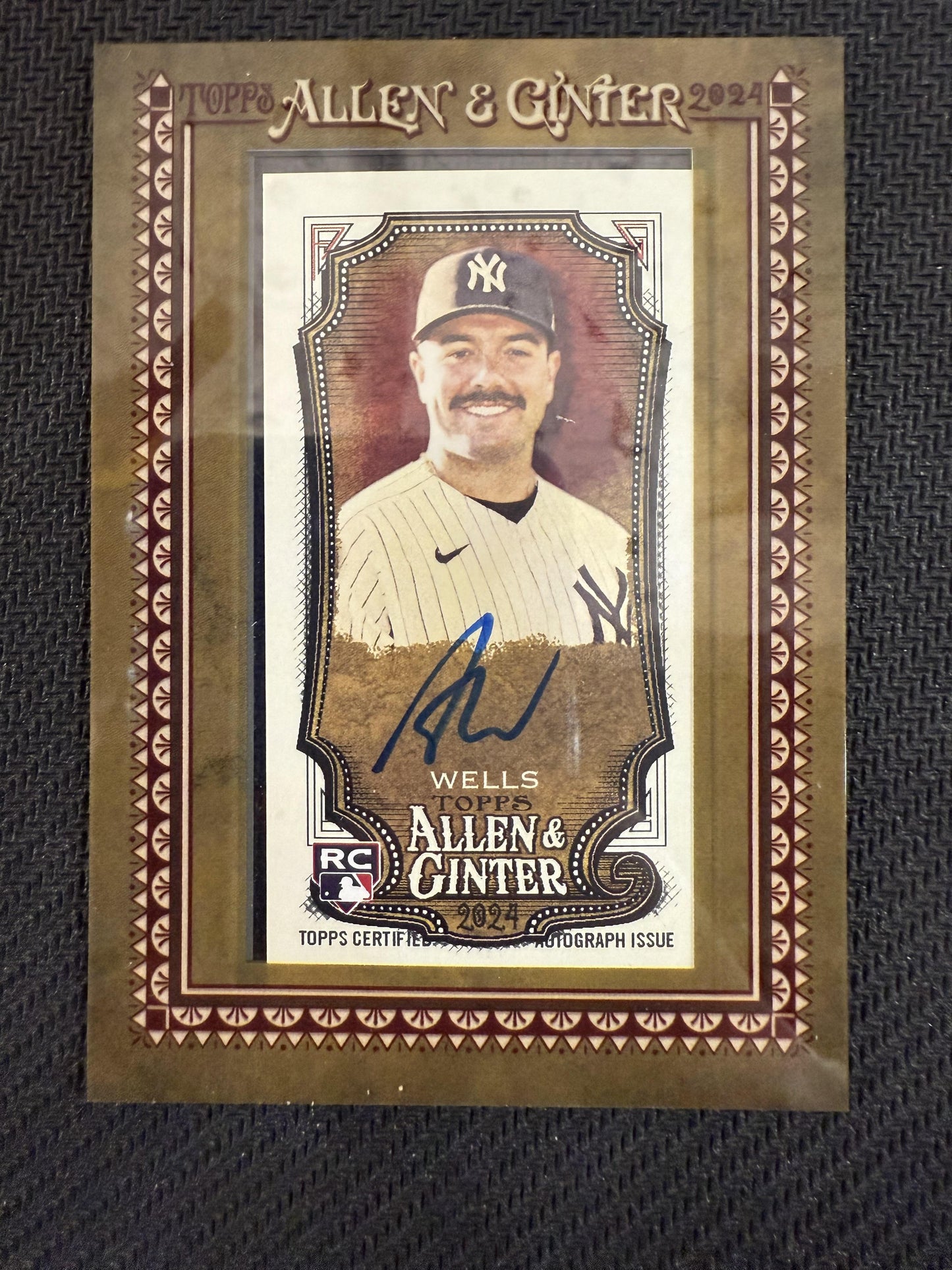 #MA-AW Austin Wells 2024 Topps Allen & Ginter Yankees Framed Mini Auto