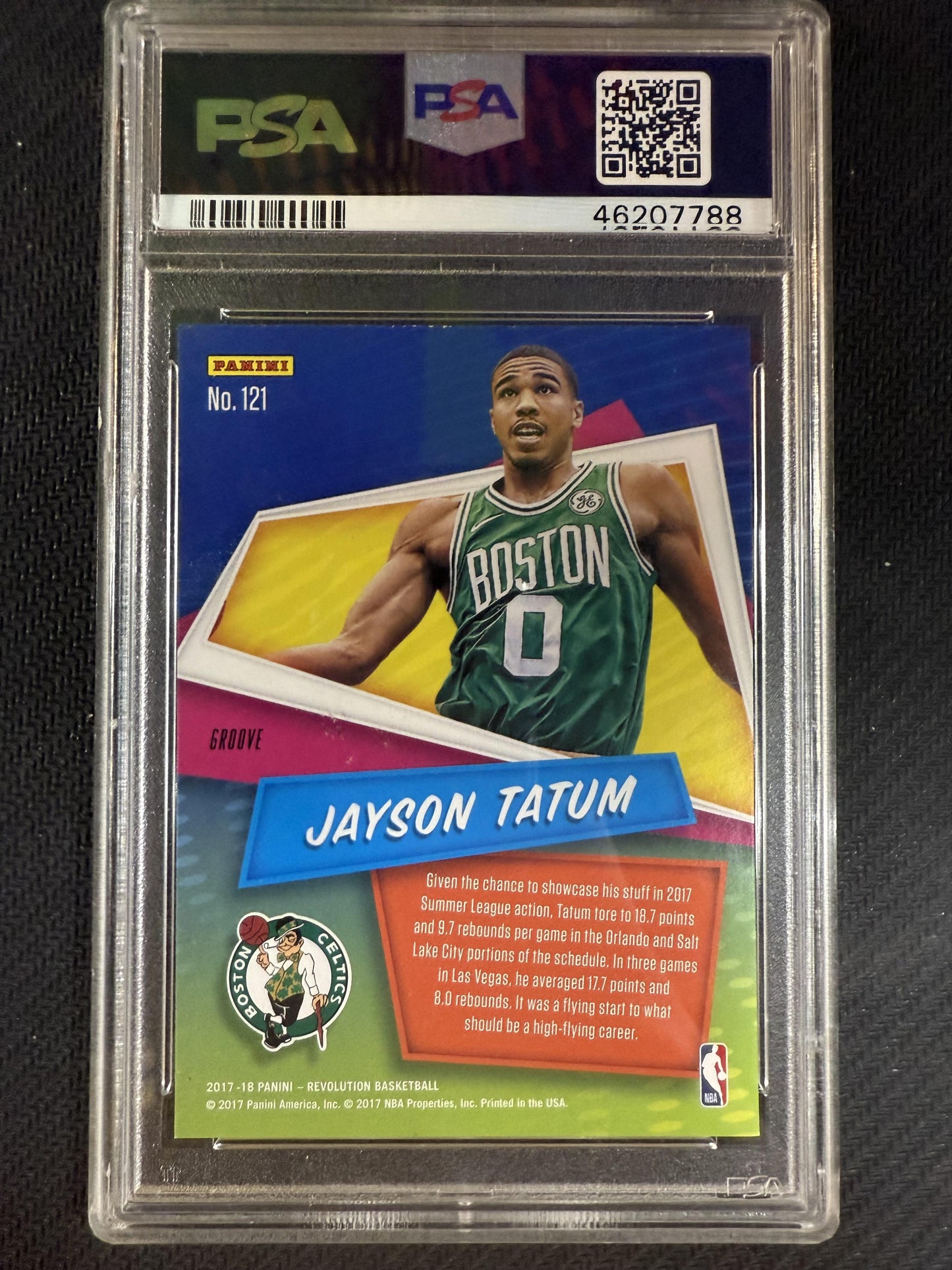 #121 Jayson Tatum 2017 Panini Revolution 9 MT sports Groove