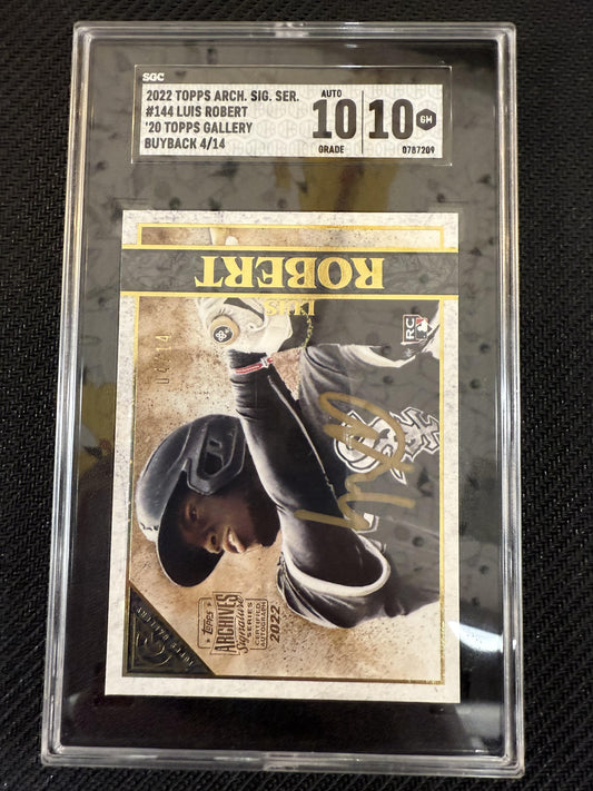 #144 Luis Robert 2022 Topps Archives Signature Series - Luis Robert Auto /14 10